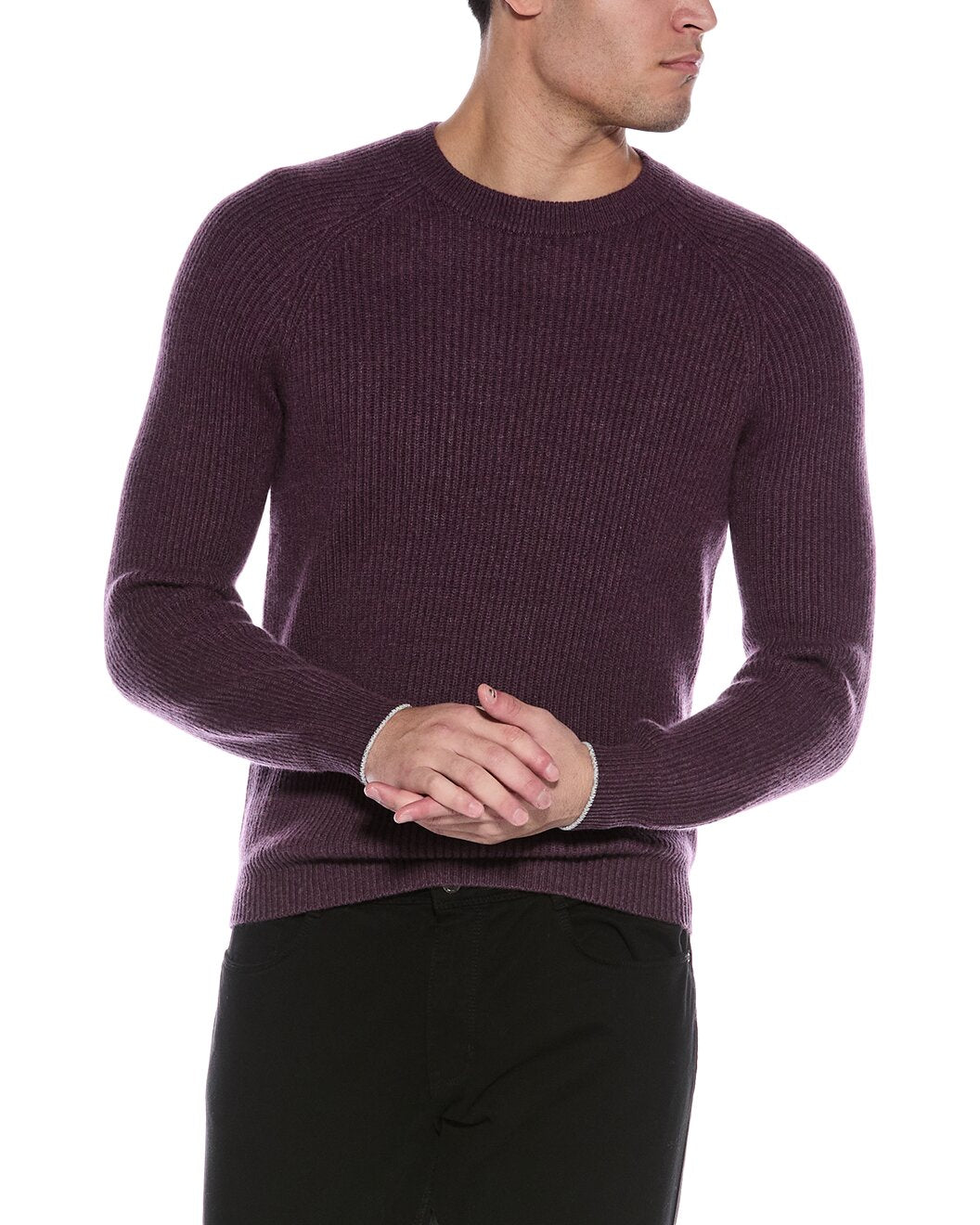 BRUNELLO CUCINELLI MEN'S 100% CASHMERE CREW NECK KNIT SWEATER/PULLOVER