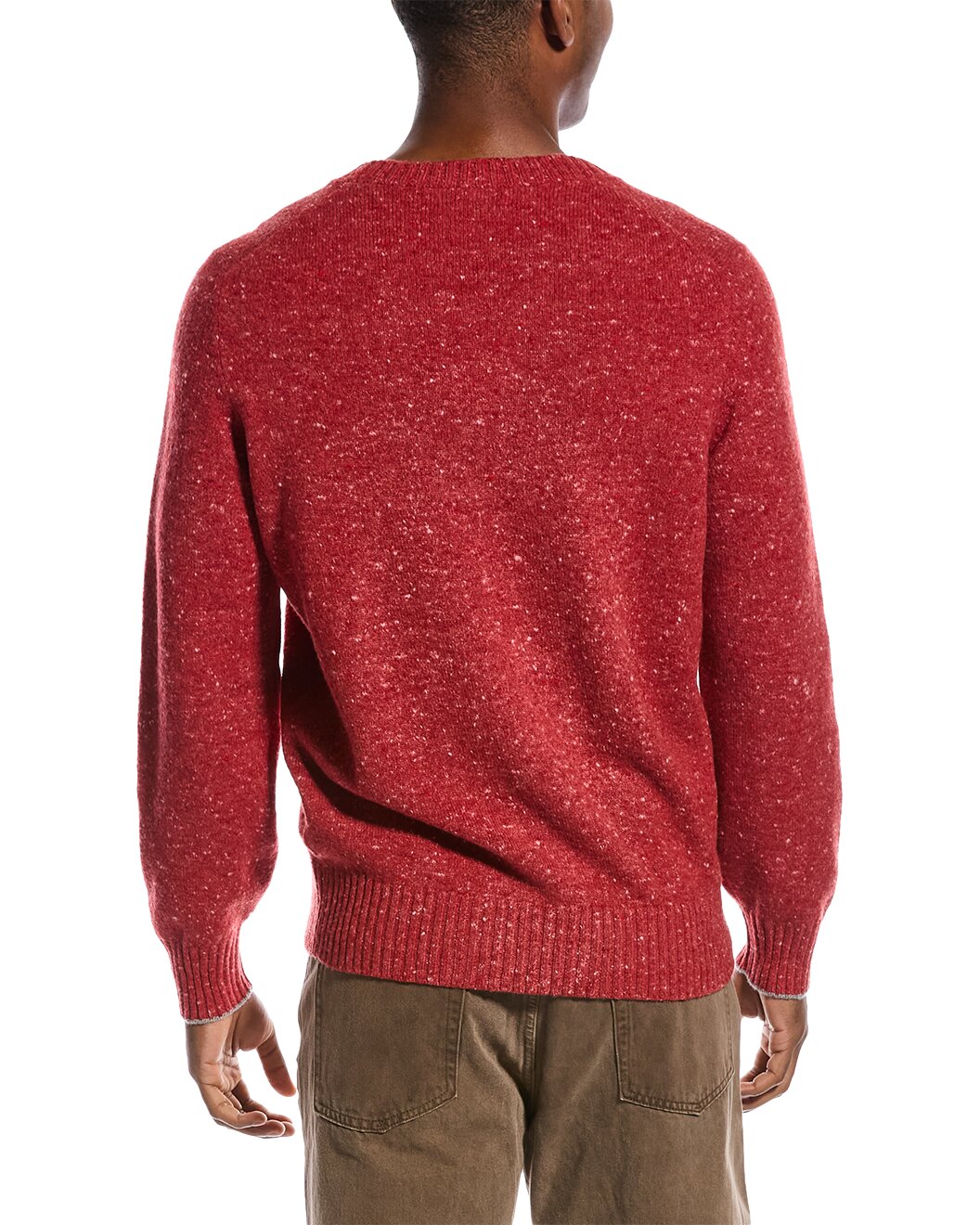 BRUNELLO CUCINELLI MEN'S CREW NECK KNIT CASHMERE SWEATER/PULLOVER