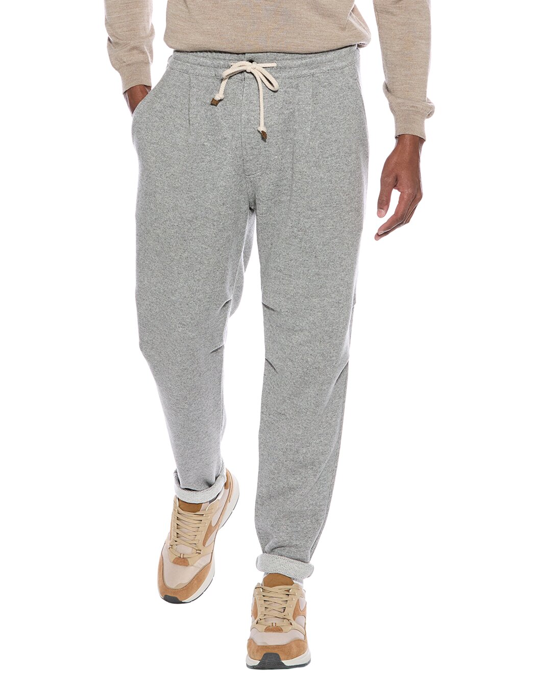 BRUNELLO CUCINELLI MEN'S 100% CASHMERE CASUAL ATHLETHIC FASHION GYM PANTS NEW