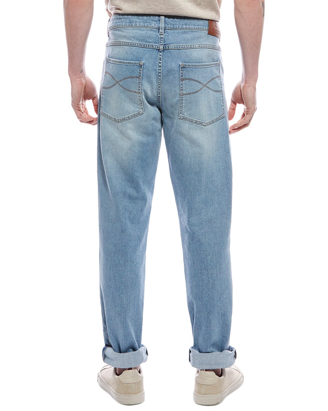 BRUNELLO CUCINELLI MEN'S SKINNY FIT FIVE POCKET DENIM STYLE JEAN PANTS NEW