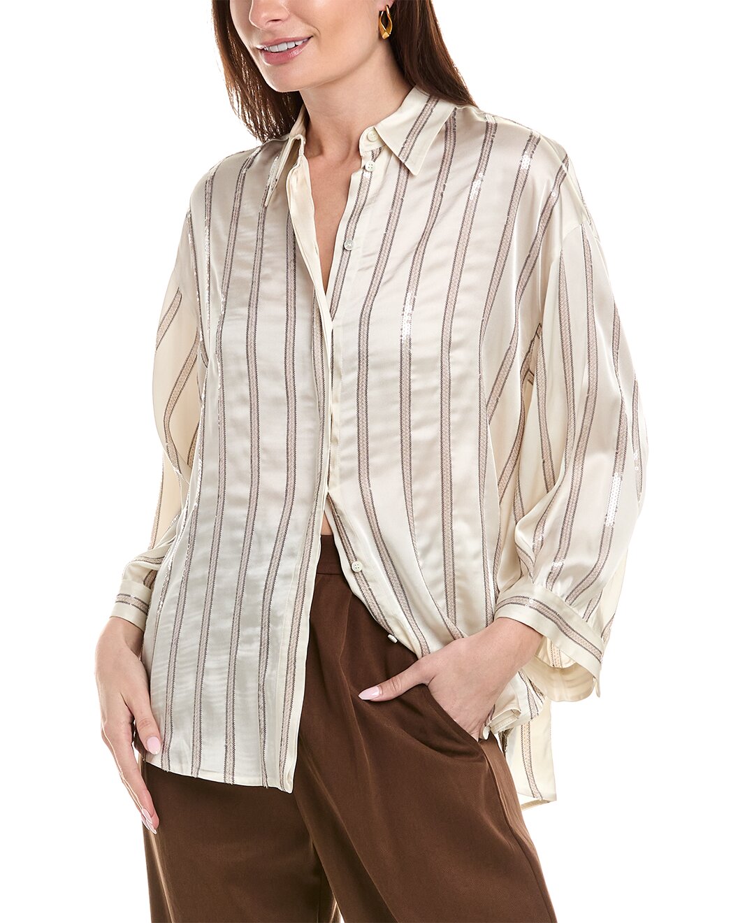 BRUNELLO CUCINELLI WOMEN'S SHIRT MB951RA206_C9443 NWT
