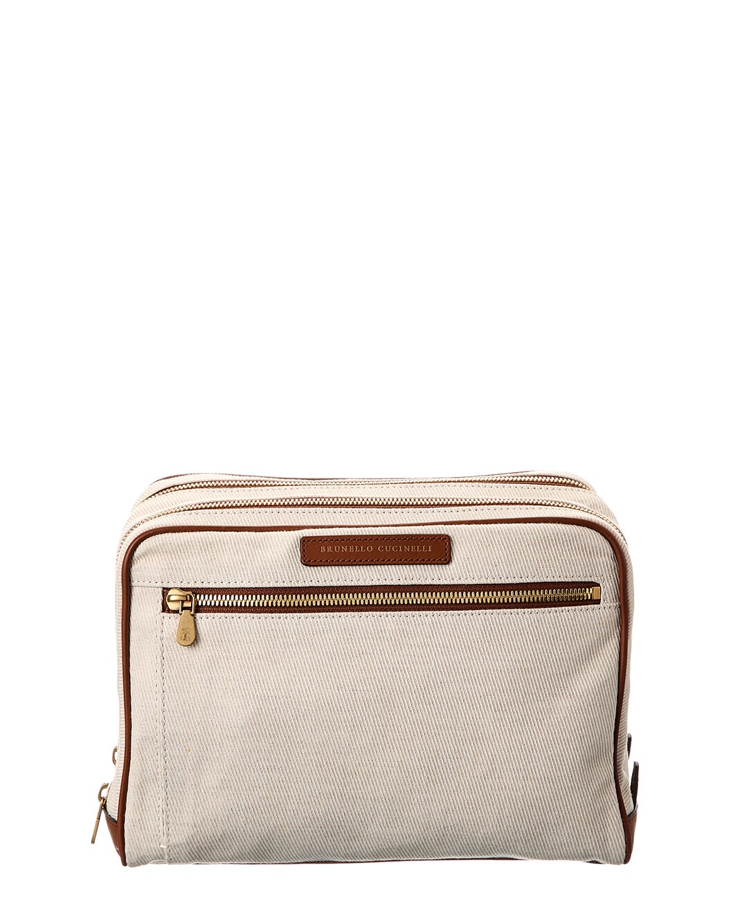 BRUNELLO CUCINELLI MEN'S TWO TONE PERSONAL CARE/ TRAVEL CASE NEW