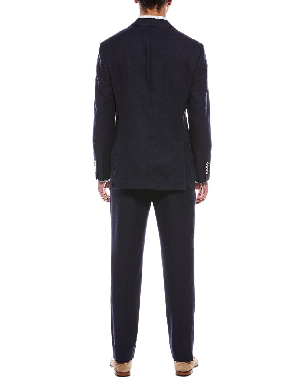 BRUNELLO CUCINELLI MEN'S 3 BUTTON WOOL BLEND CASUAL BLUE SUIT NEW