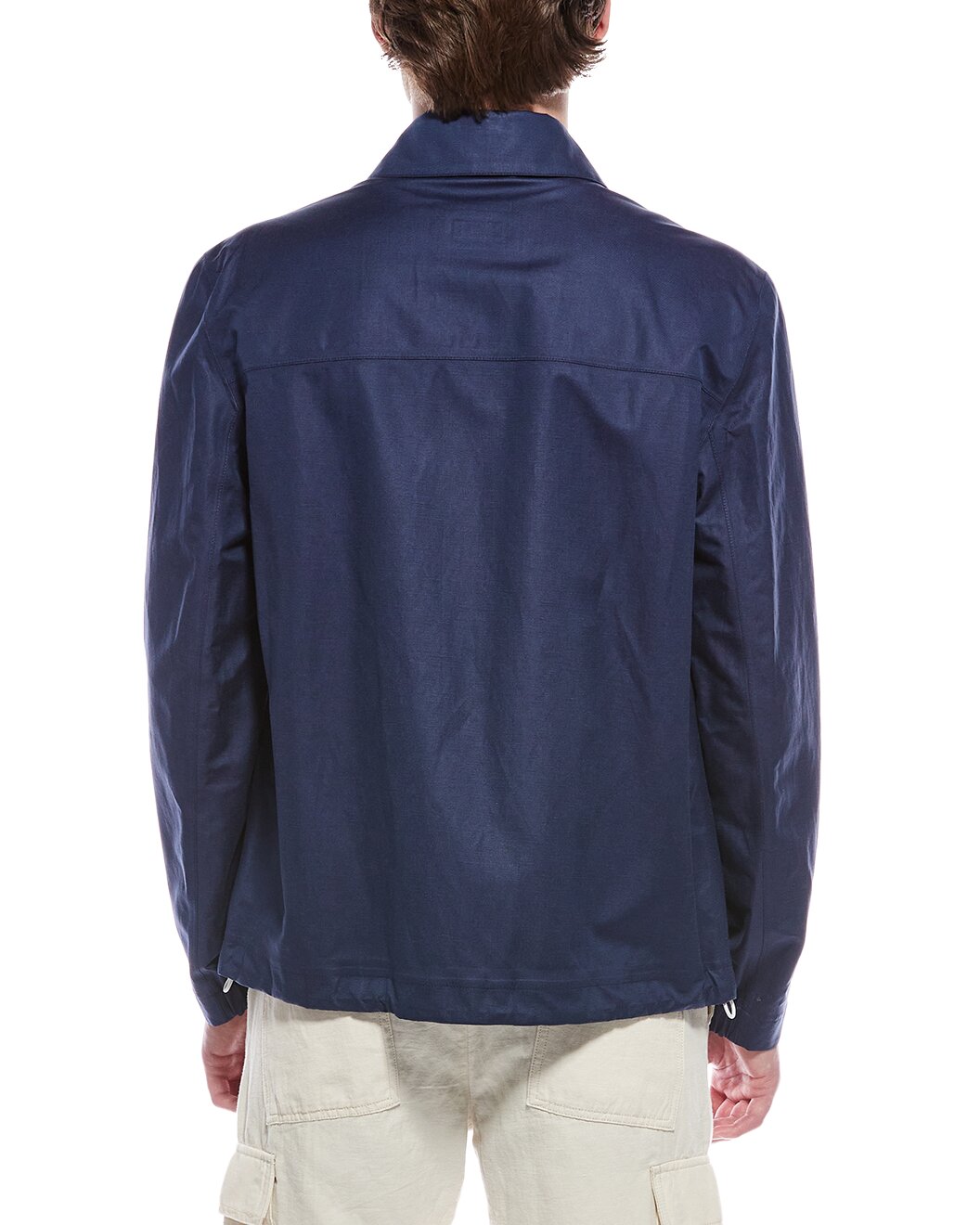 BRUNELLO CUCINELLI MEN'S SILK BLEND BUTTON DOWN JACKET/RAINCOAT NEW