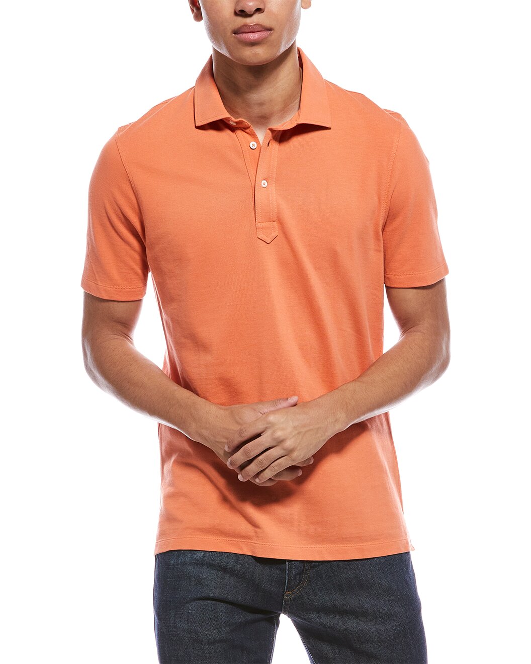 BRUNELLO CUCINELLI MEN'S 1/4 BUTTON DOWN SLIM FIT SHORT SLEEVE POLO SHIRT NEW