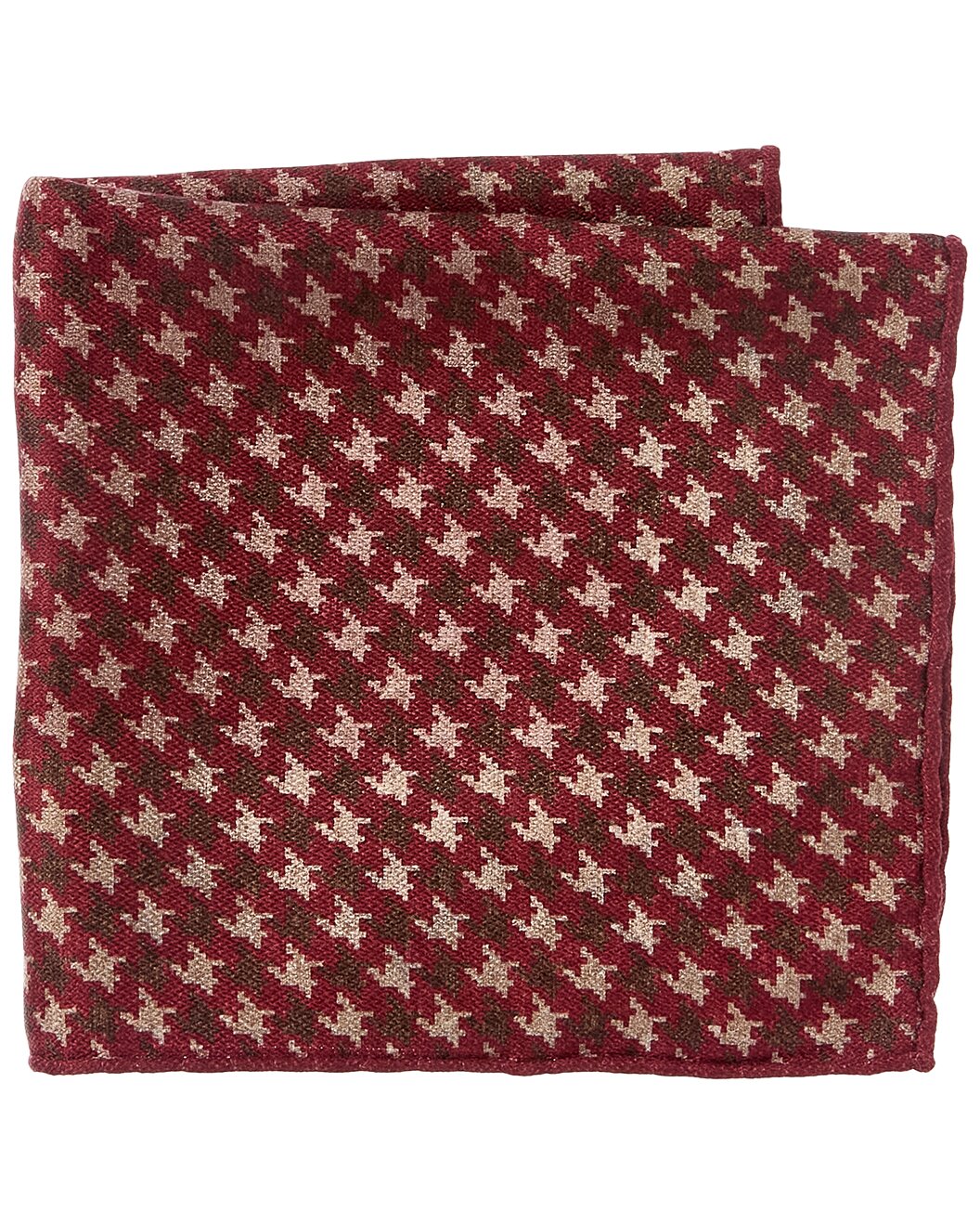 BRUNELLO CUCINELLI MEN'S 100% SILK TWO TONE GEOMETRIC POCKET SQUARE NEW