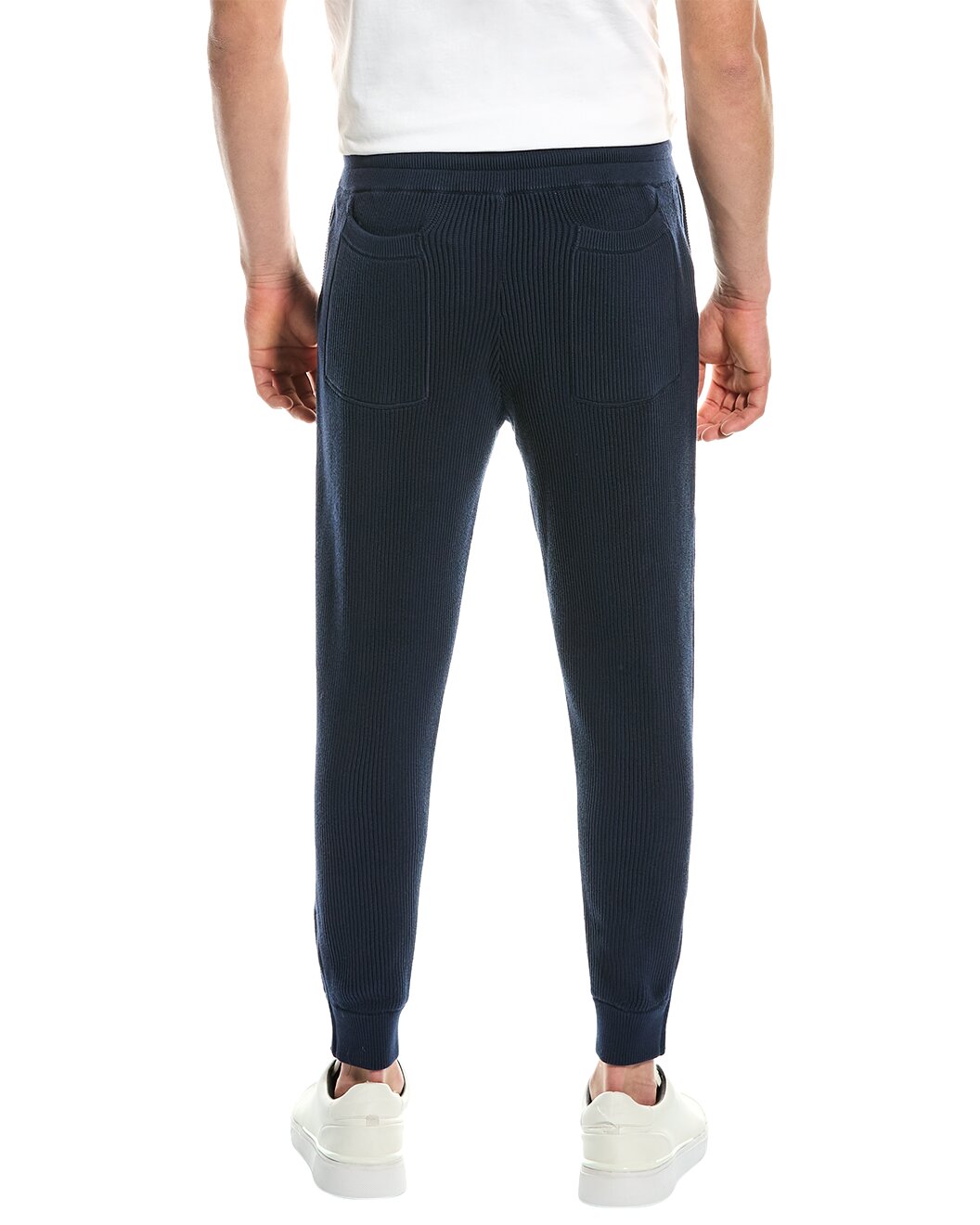 BRUNELLO CUCINELLI MEN'S 100% COTTON RIBBED KNIT ATHLETHIC FASHION SWEATPANTS
