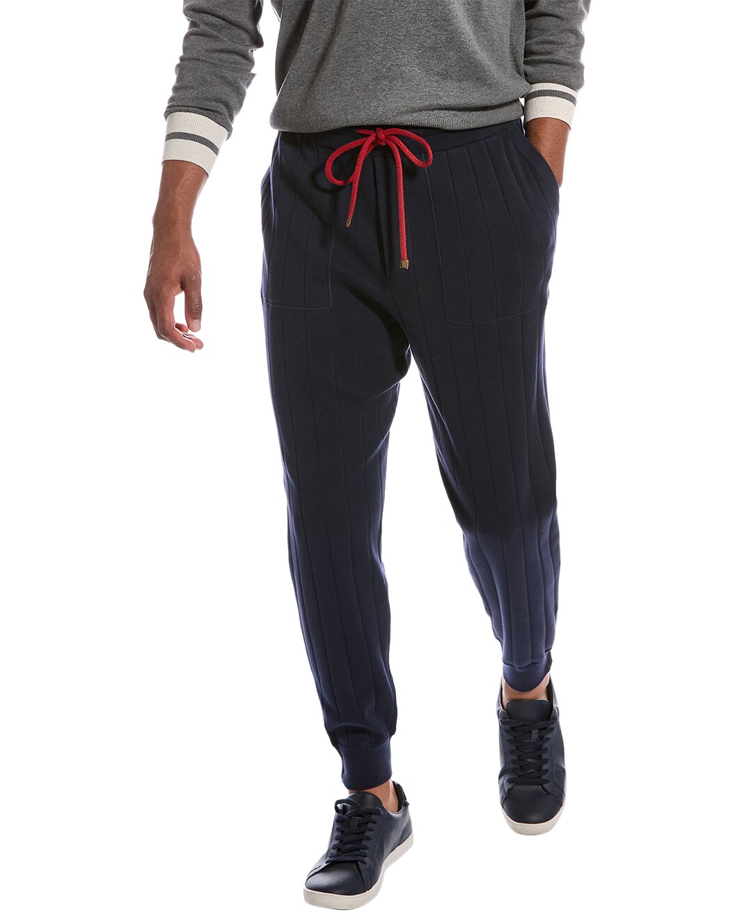 BRUNELLO CUCINELLI MEN'S 100% COTTON ATHLETIC CASUAL FASHION GYM/SWEATPANTS