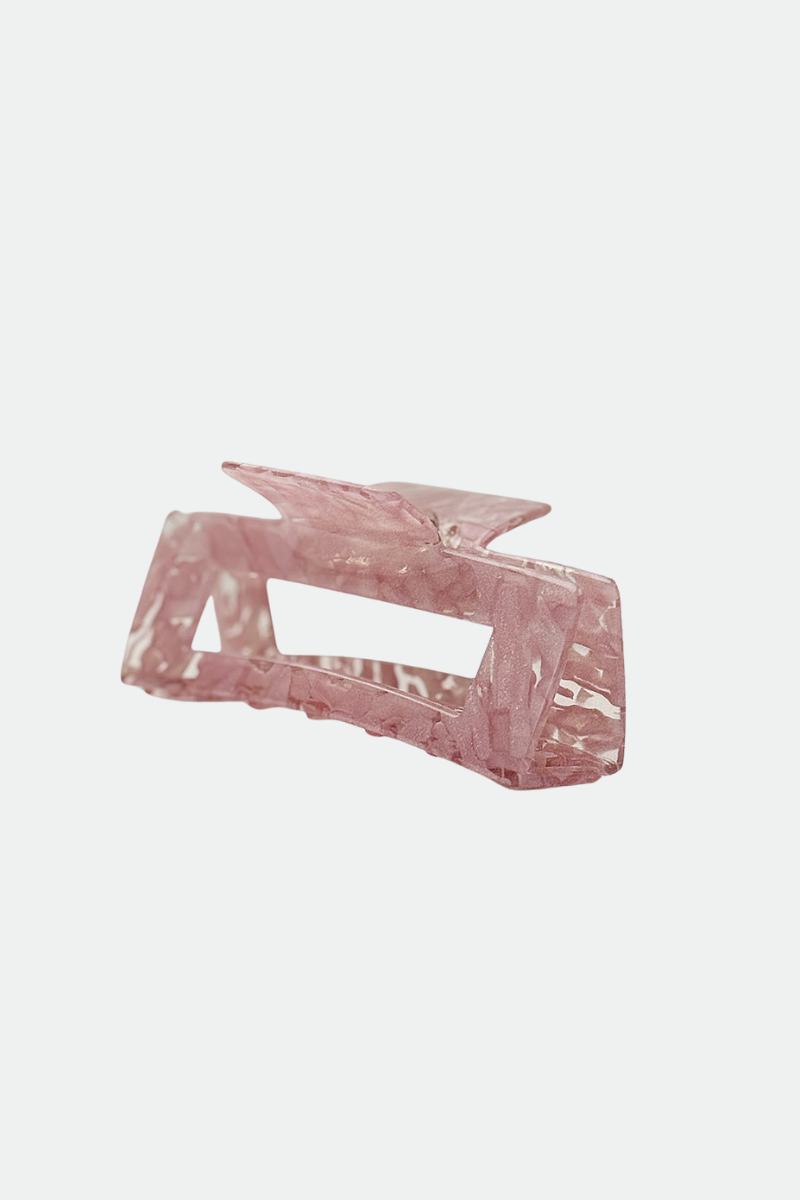 Max Simple Acetate Blush Marble Claw Clip