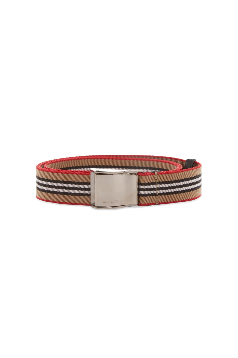 Burberry Icon Stripe Seatbelt Belt