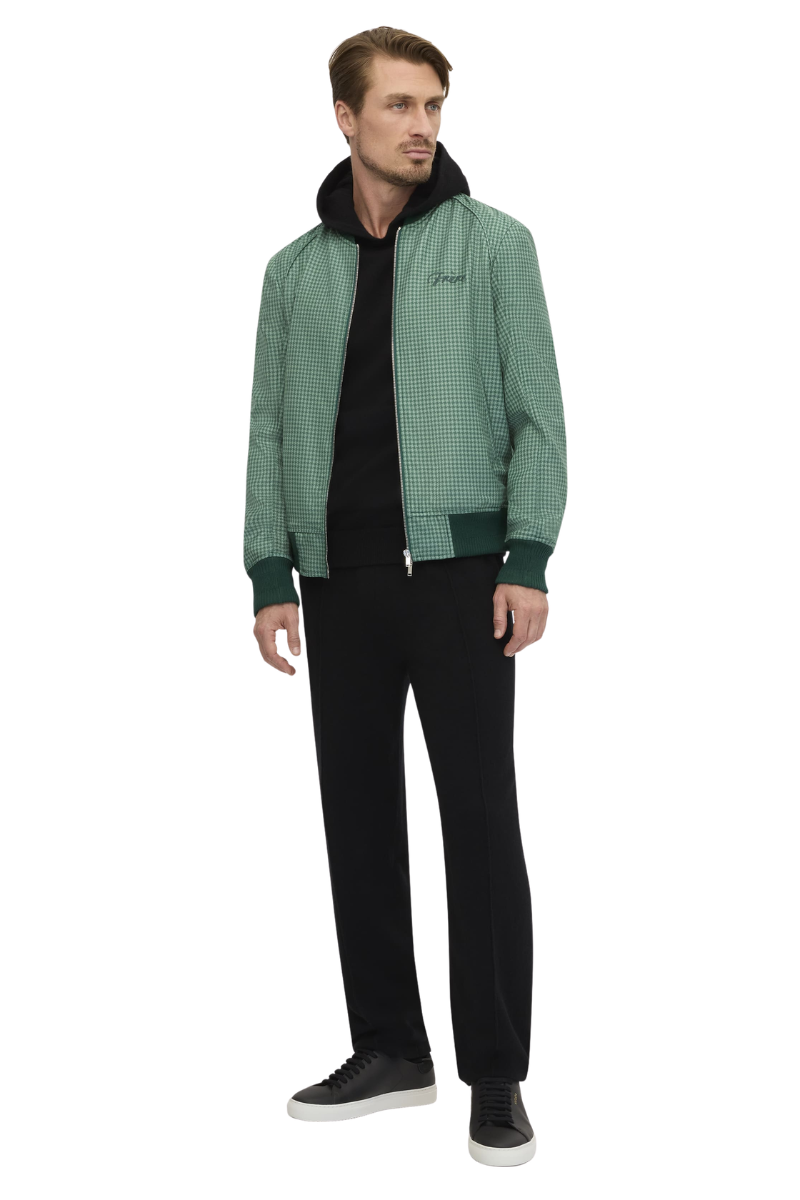 Frere Sage Suiting Bomber Houndstooth Jacket