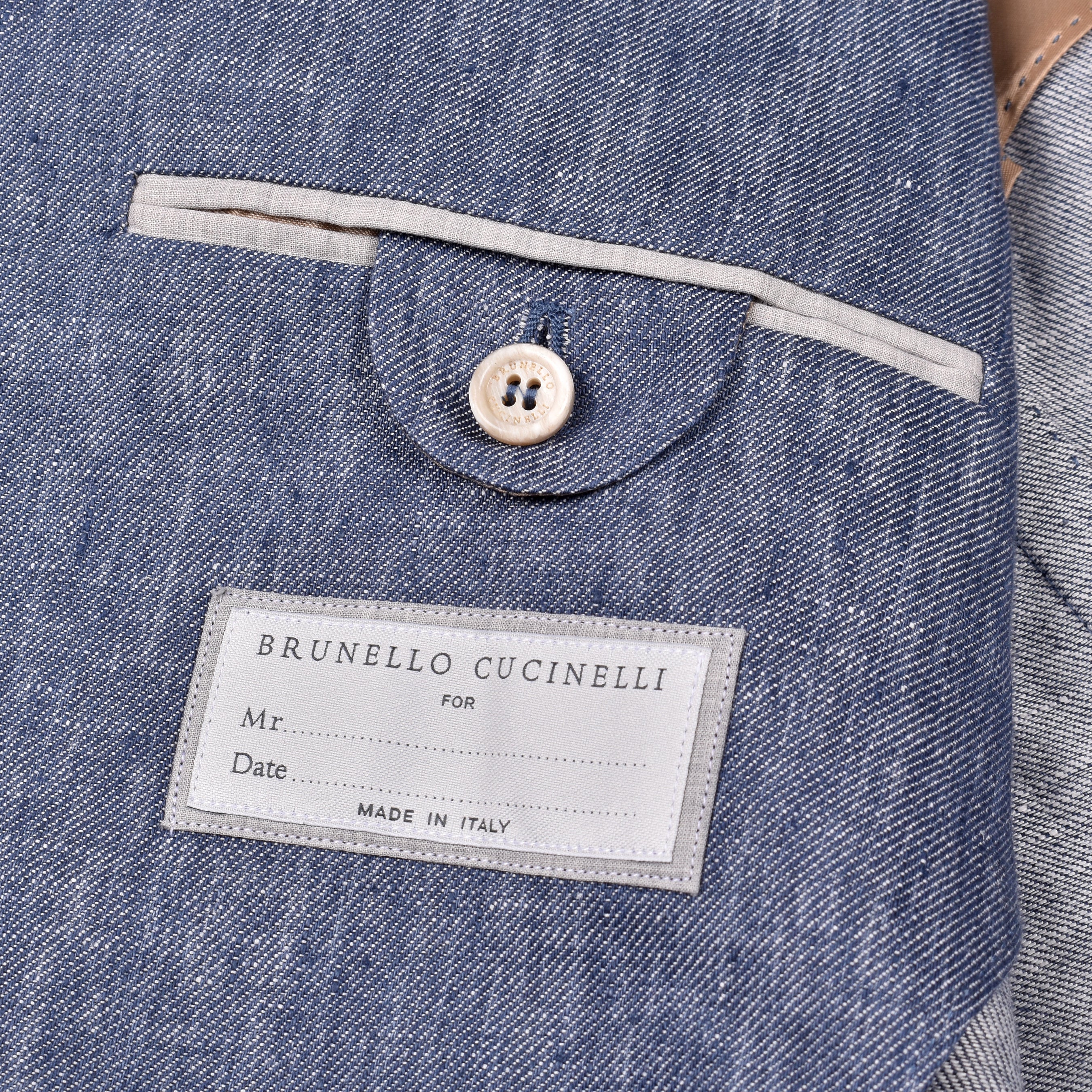 BRUNELLO CUCINELLI MEN'S 100% LINEN 3 BUTTON CASUAL SUIT NEW