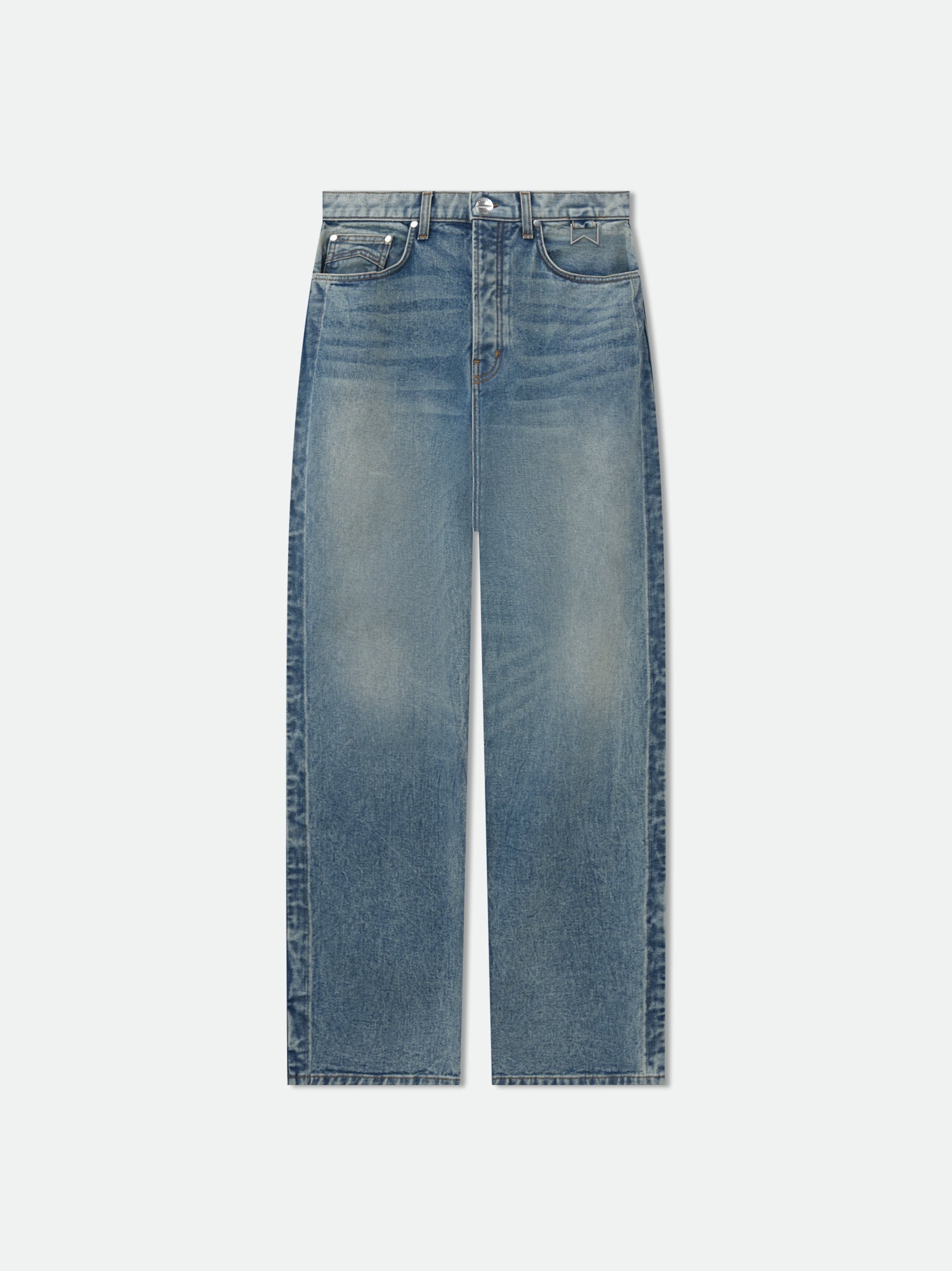 RHUDE MEN'S 90S TRAXEDO DENIM PANT