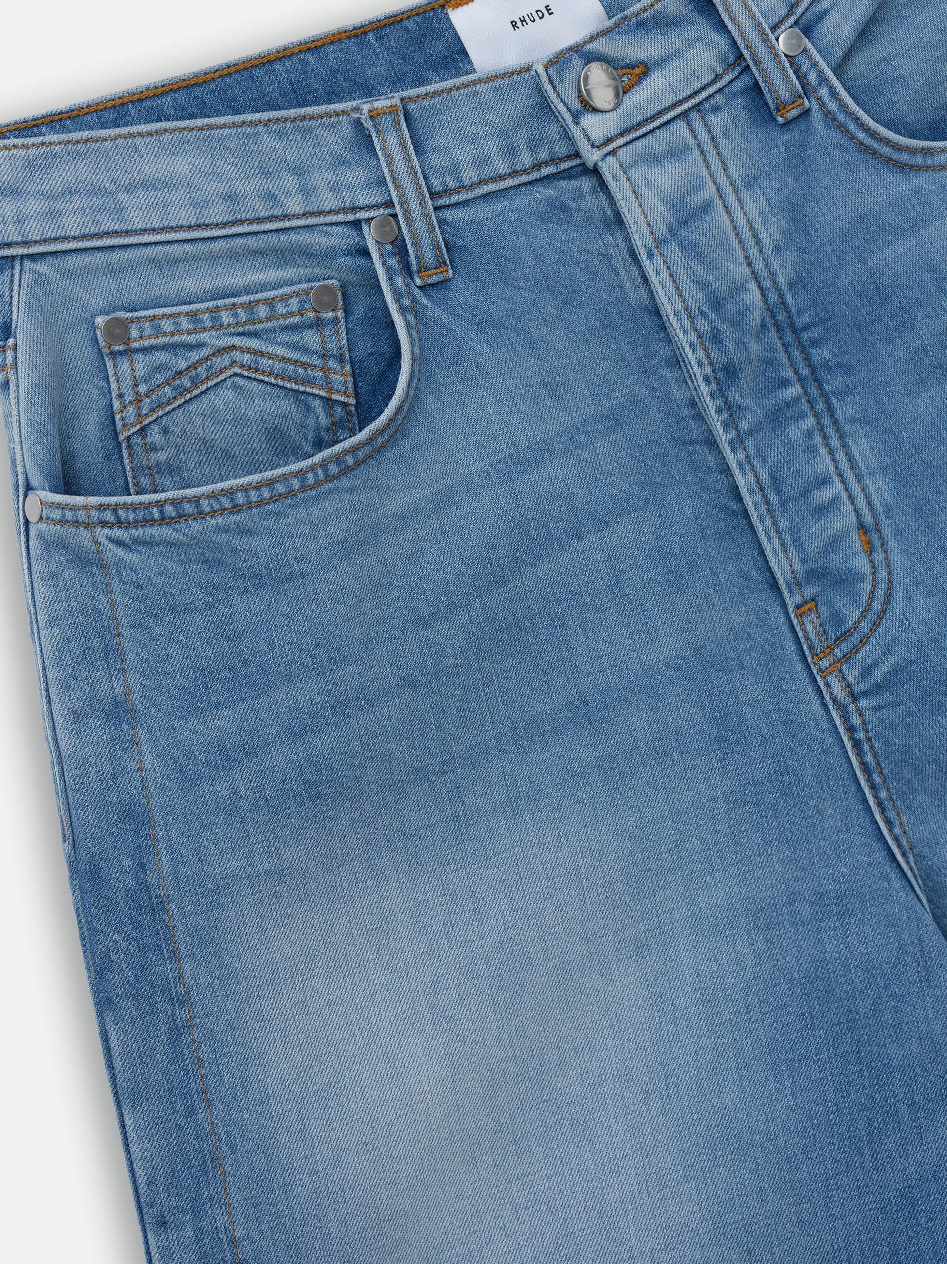 RHUDE MEN'S 90S TRAXEDO DENIM PANT