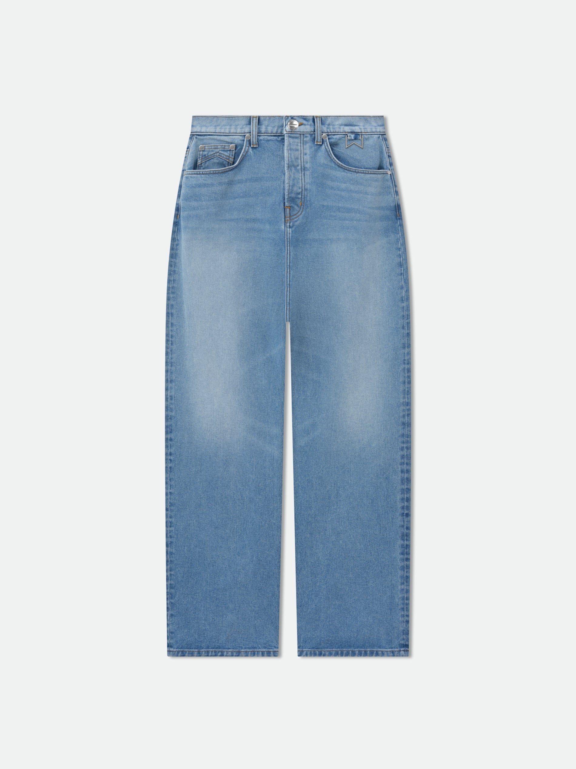 RHUDE MEN'S WIDE LEG DENIM
