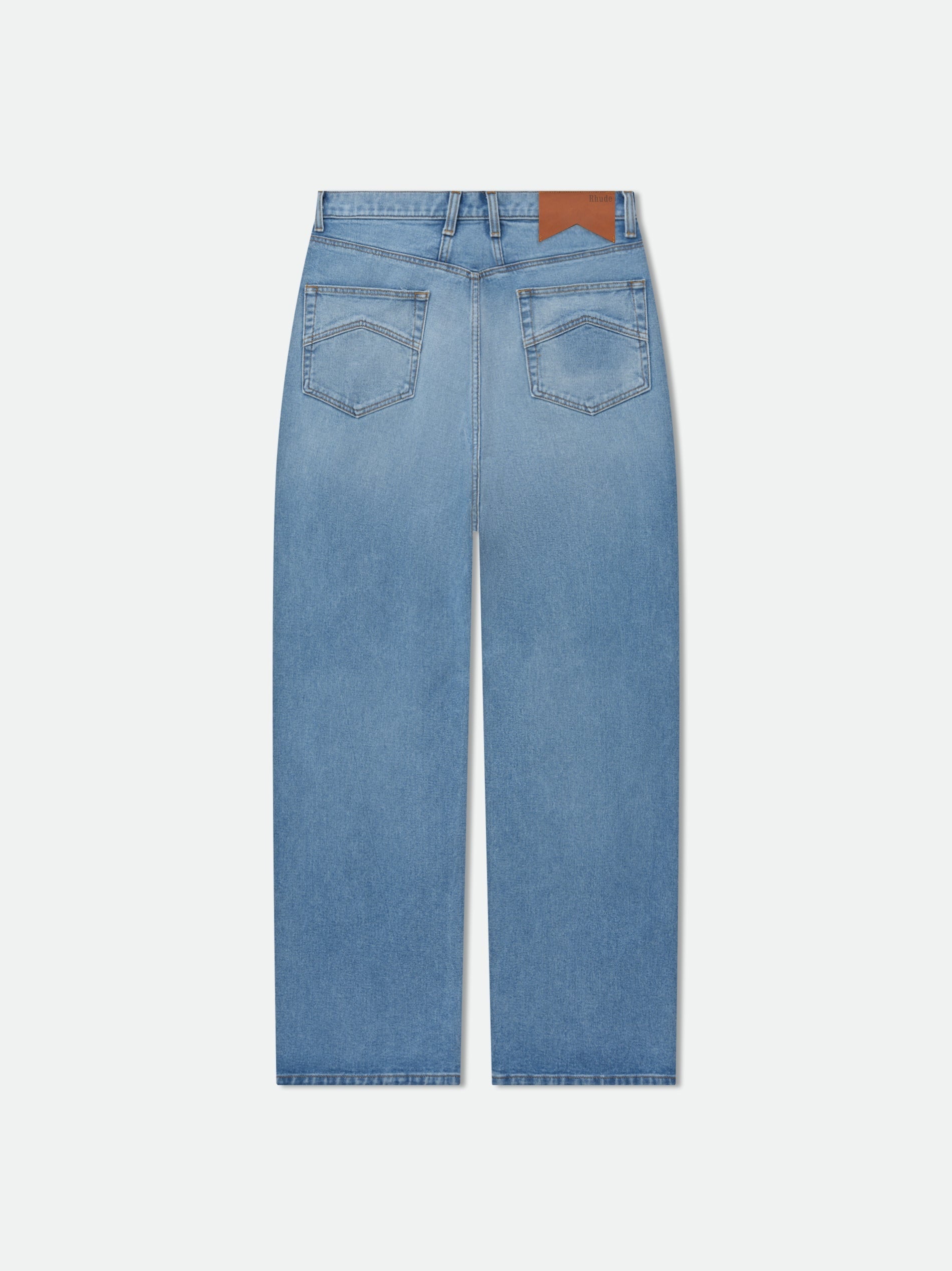 RHUDE MEN'S WIDE LEG DENIM