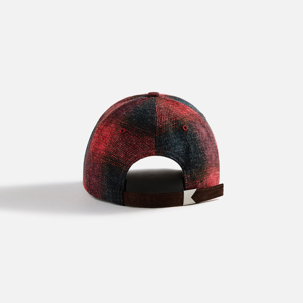 RHUDE MEN'S FLANNEL R PATCH 6-PANEL HAT