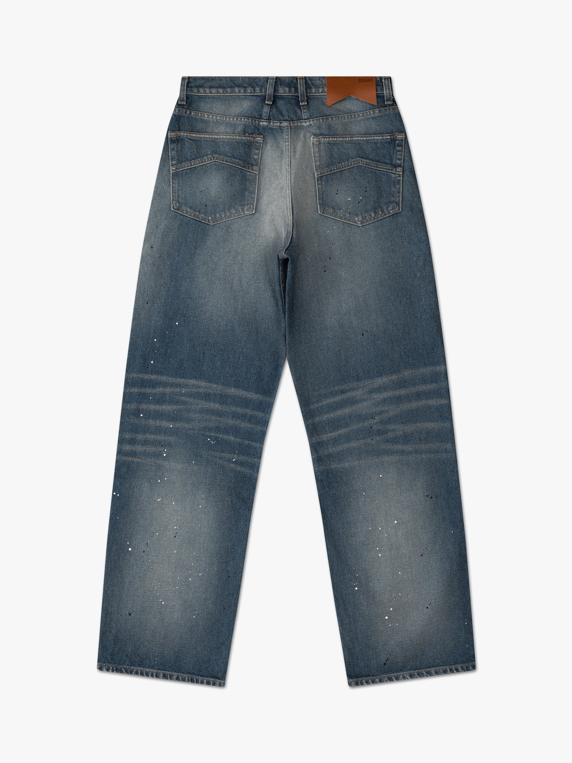 RHUDE MEN'S WIDE LEG DENIM