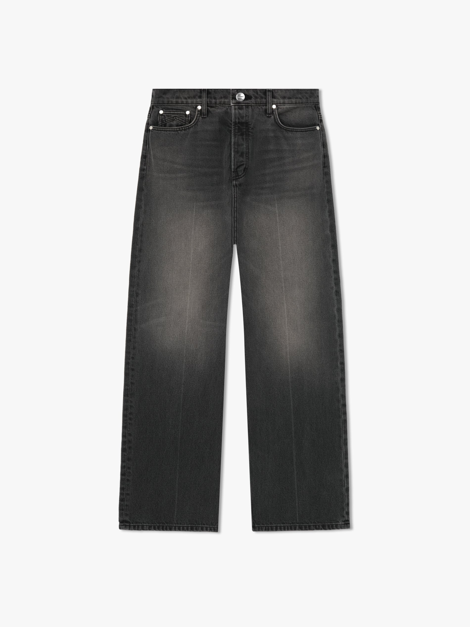 RHUDE MEN'S WIDE LEG DENIM
