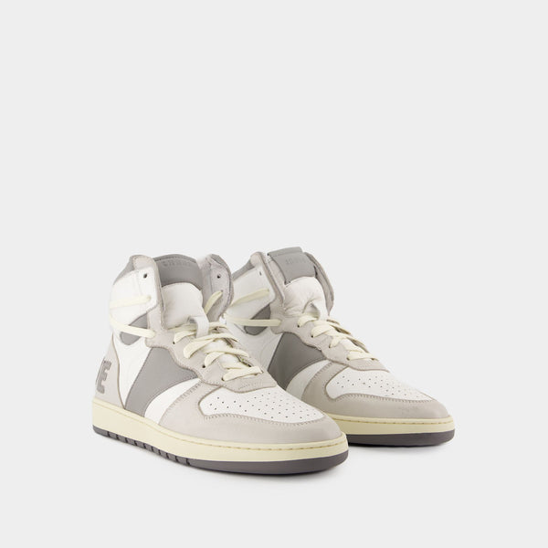 RHUDE MEN'S RHECESS HI WHITE/OFFWHITE/GREY NWT