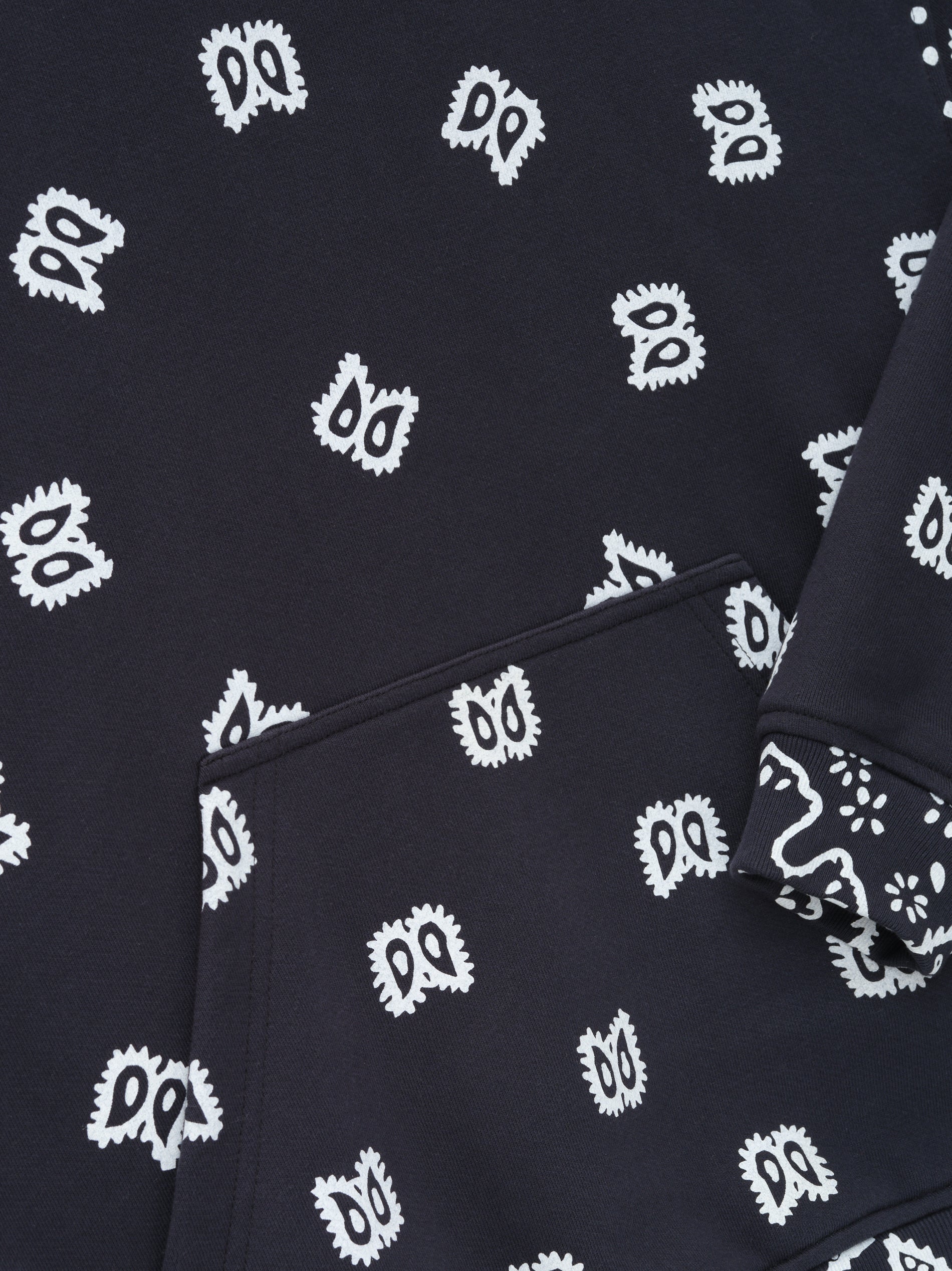 RHUDE MEN'S BANDANA PRINT HOODIE NWT