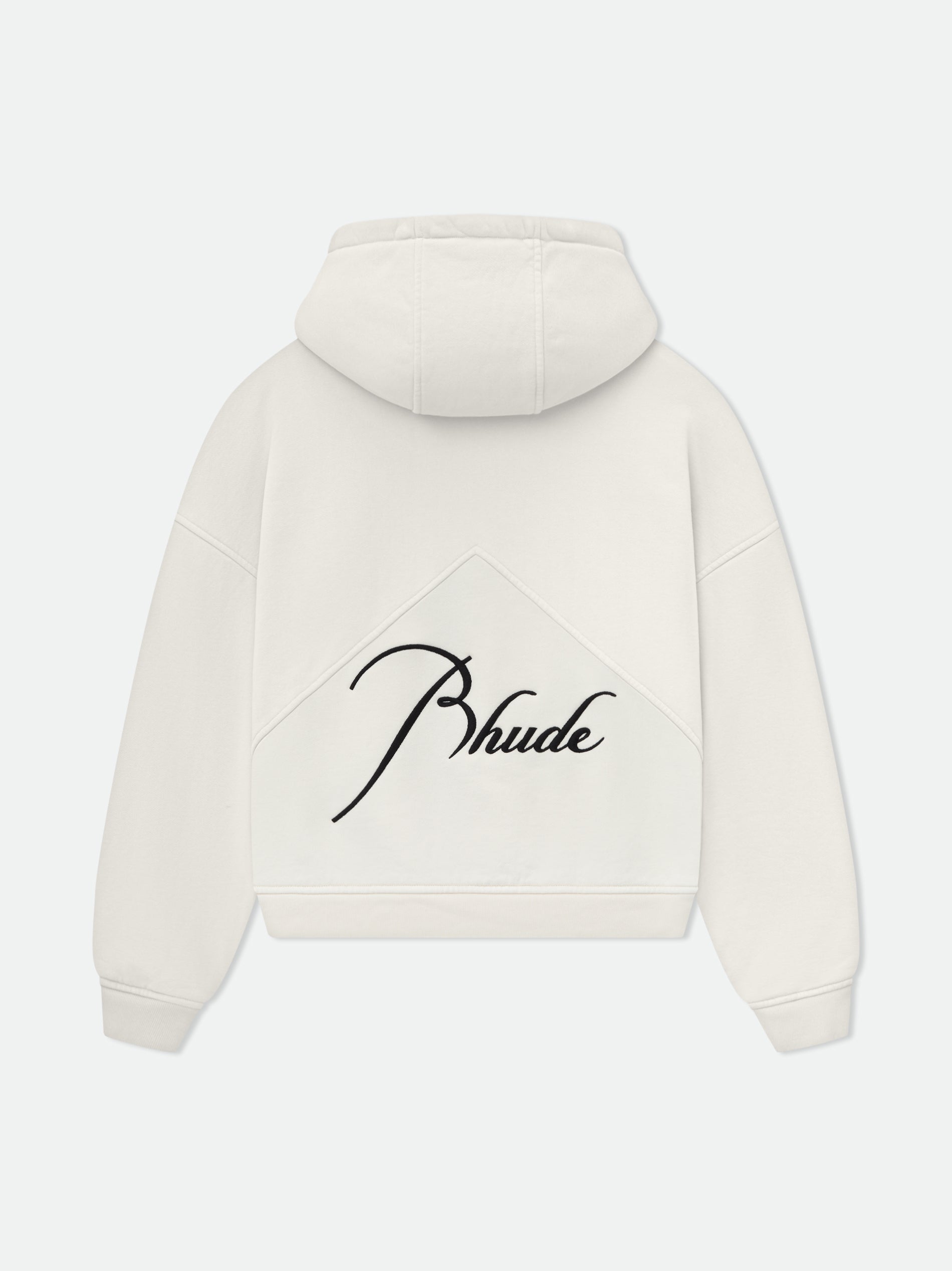 RHUDE MEN'S ZIP UP HOODIE VTG WHITE