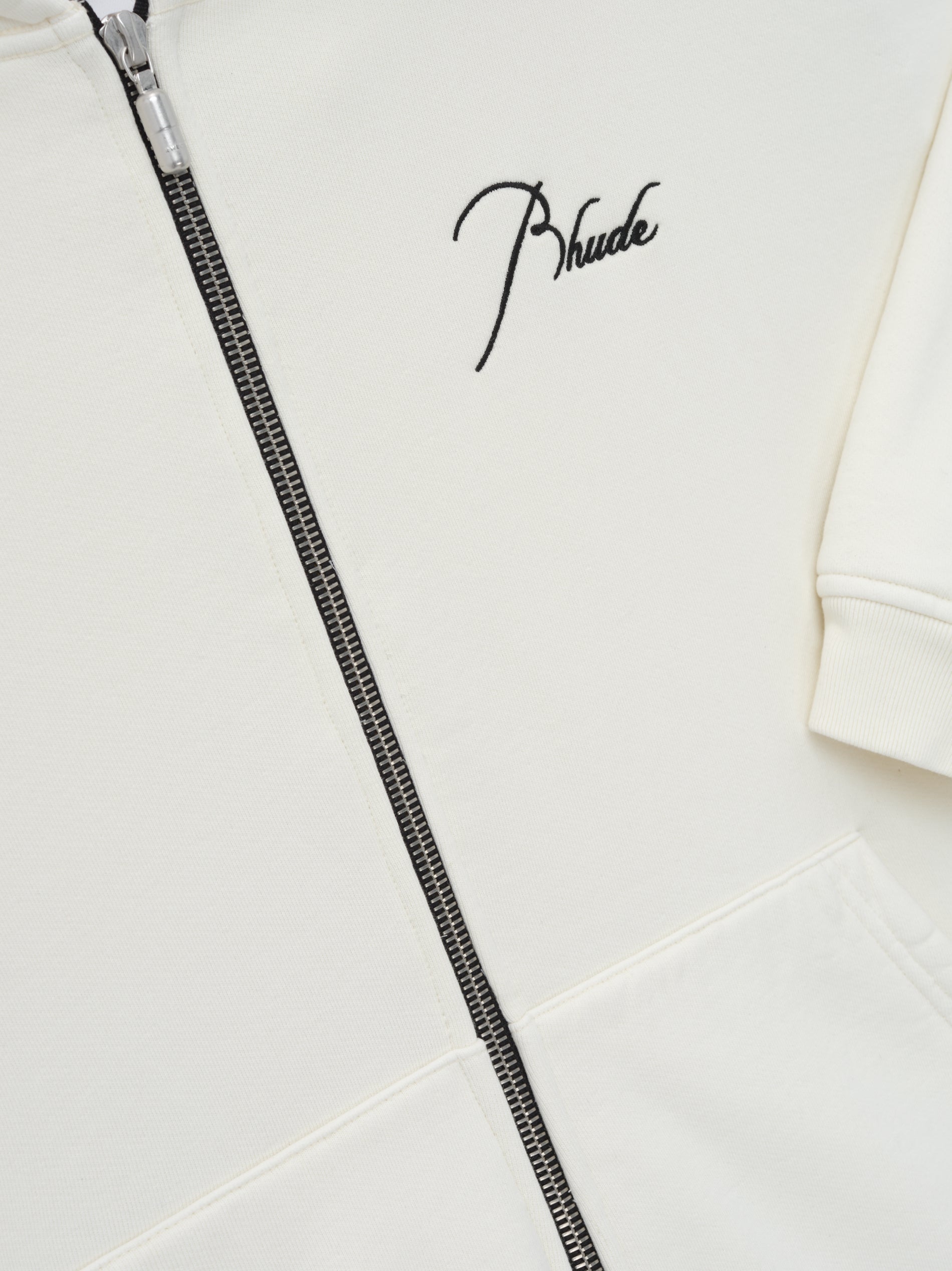RHUDE MEN'S ZIP UP HOODIE VTG WHITE NWT