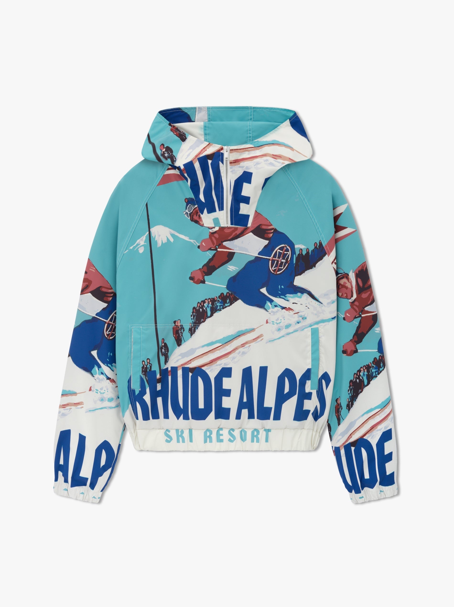 RHUDE MEN'S DEUX RESORT ANORAK JACKET