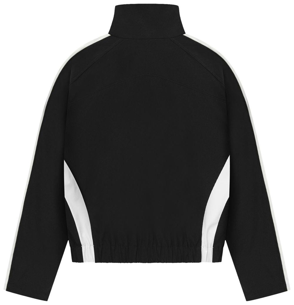 RHUDE MEN'S SKI TRACK JACKET BLACK/WHITE