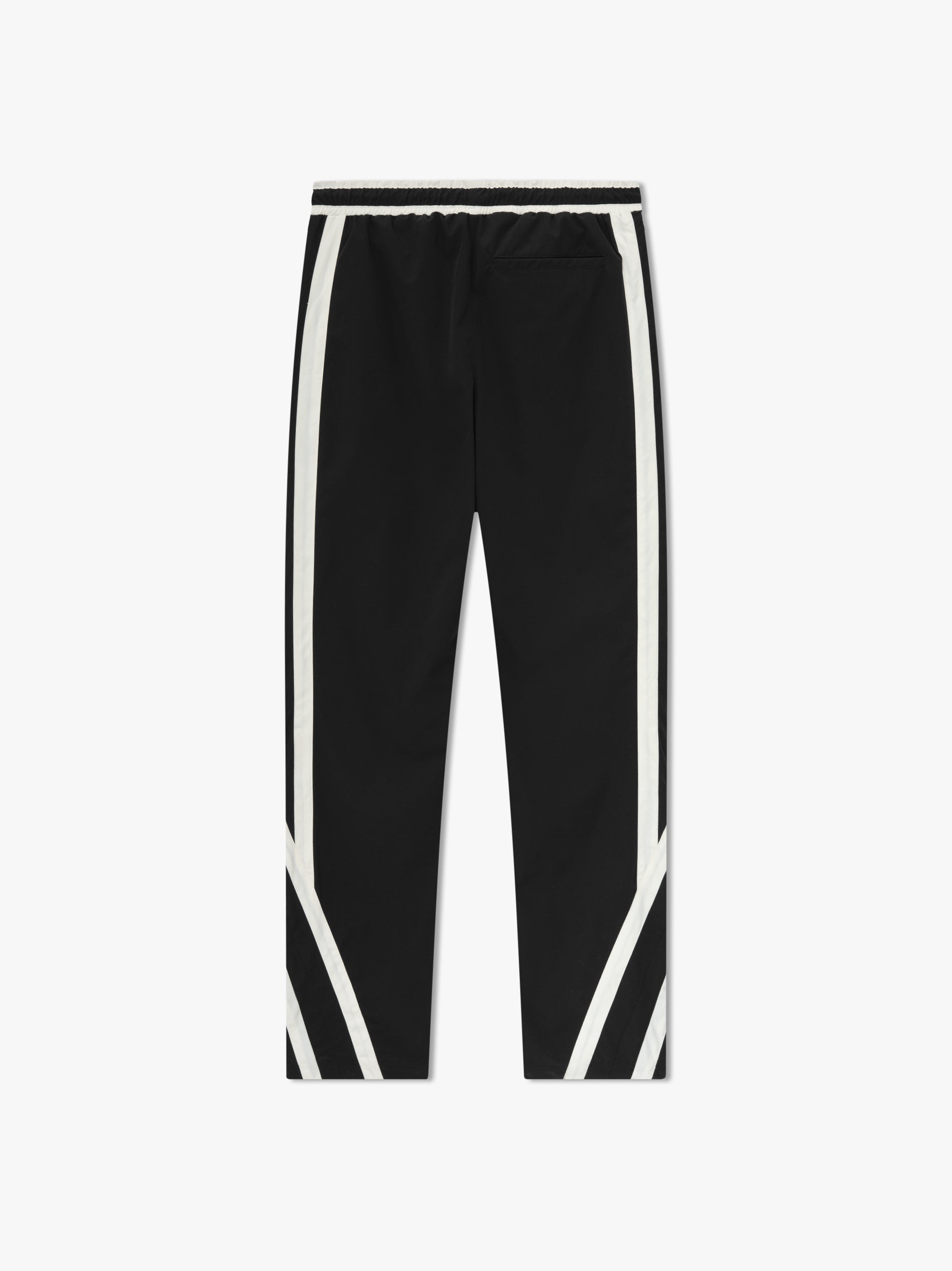 RHUDE MEN'S SKI-TRACK PANTS BLACK/WHITE