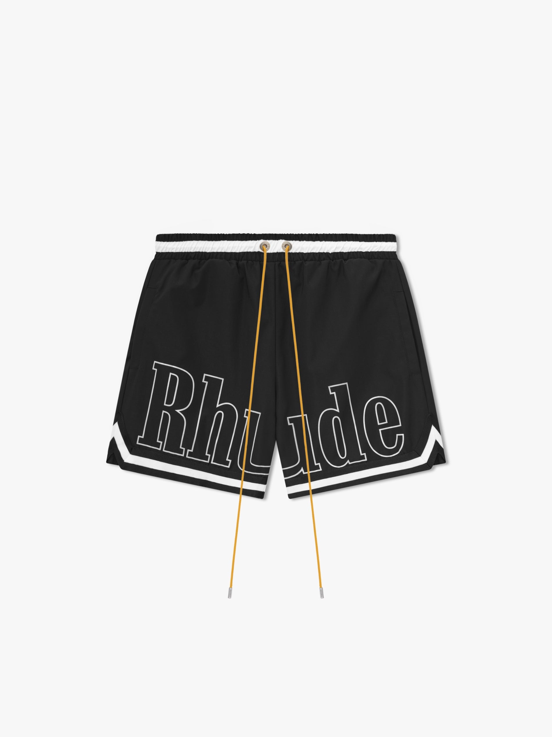 RHUDE MEN'S BASKETBALL LOGO SWIM SHORT