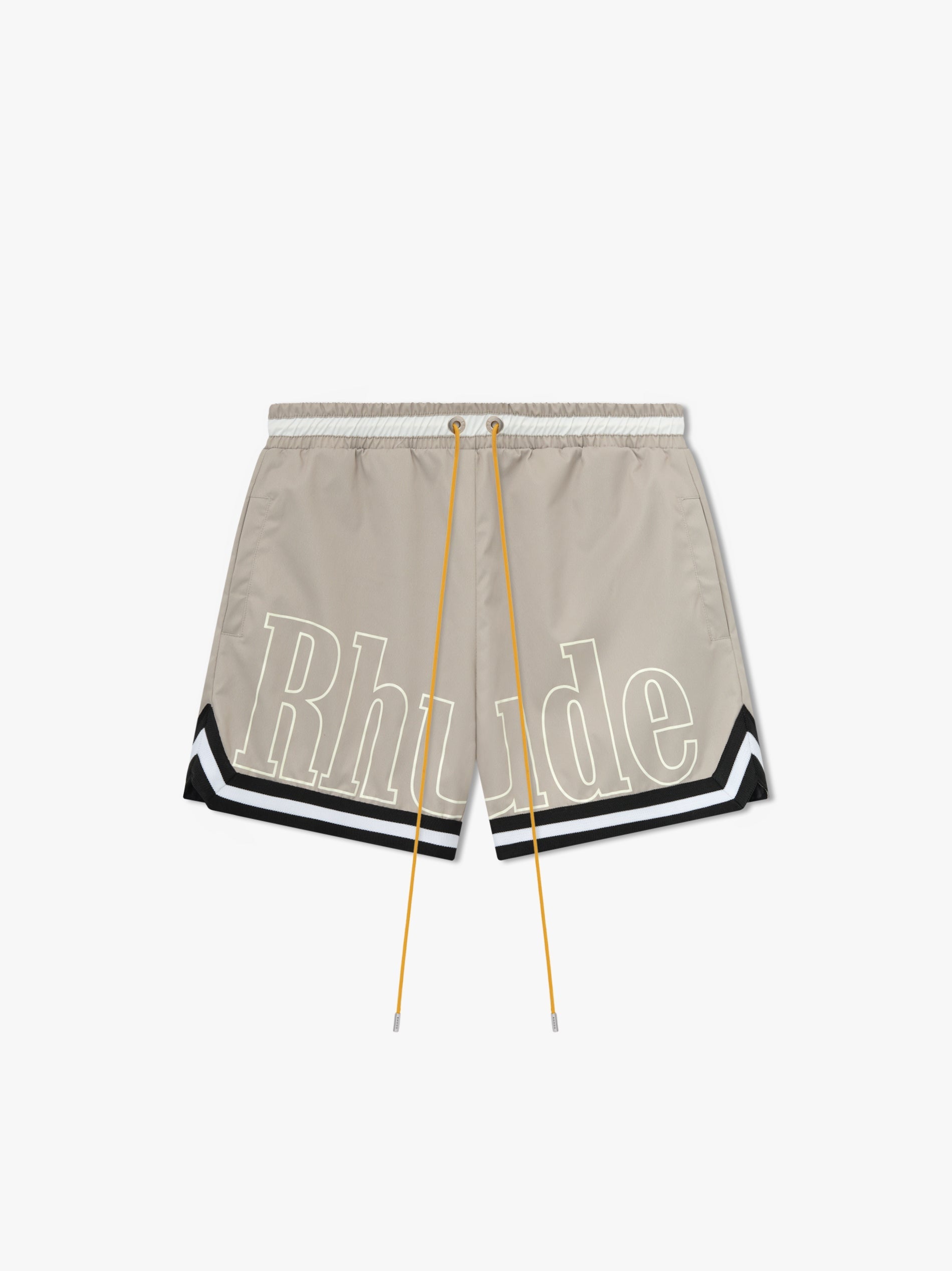 RHUDE MEN'S BASKETBALL LOGO SWIM SHORT