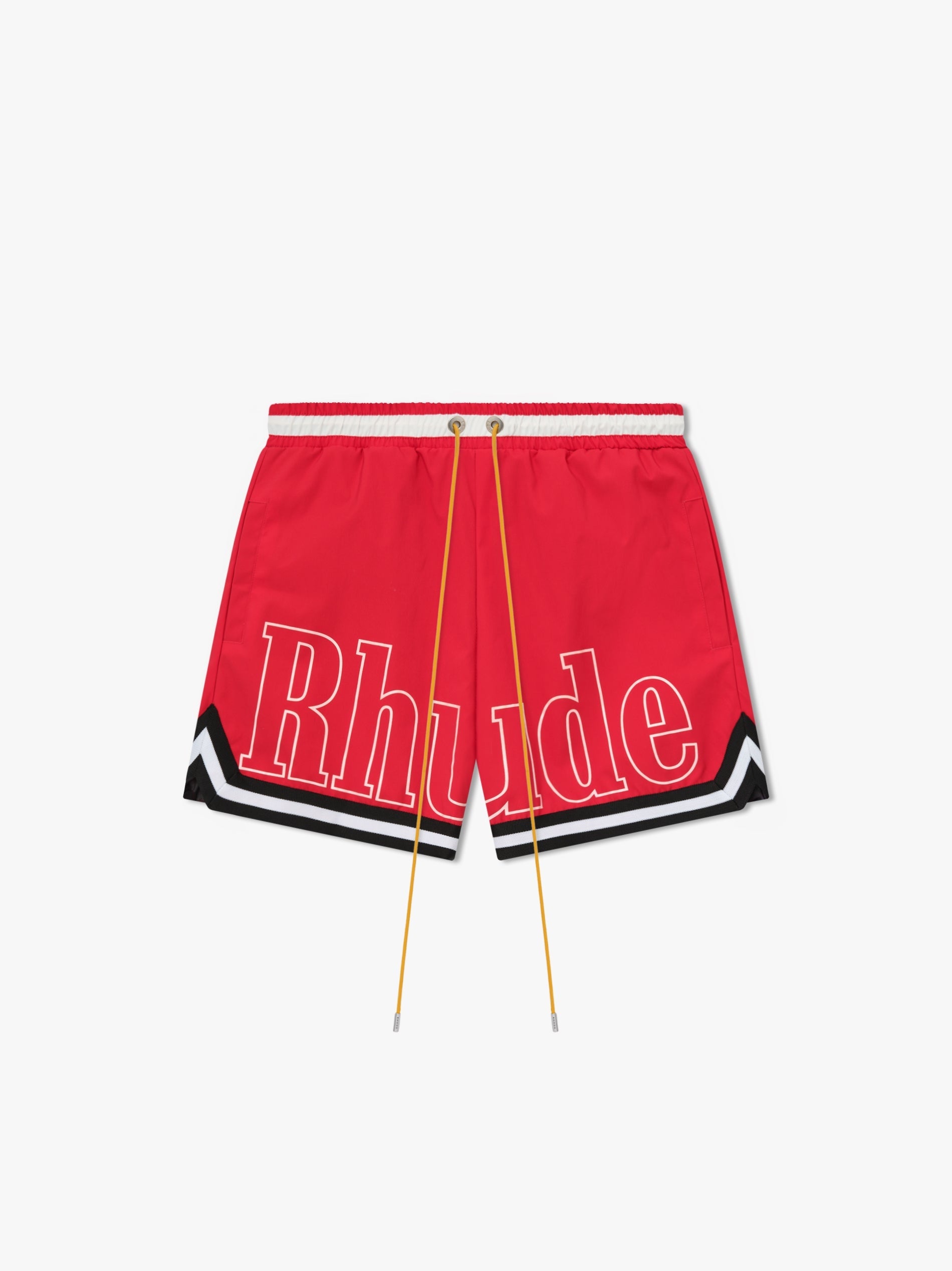 RHUDE MEN'S BASKETBALL LOGO SWIM SHORT