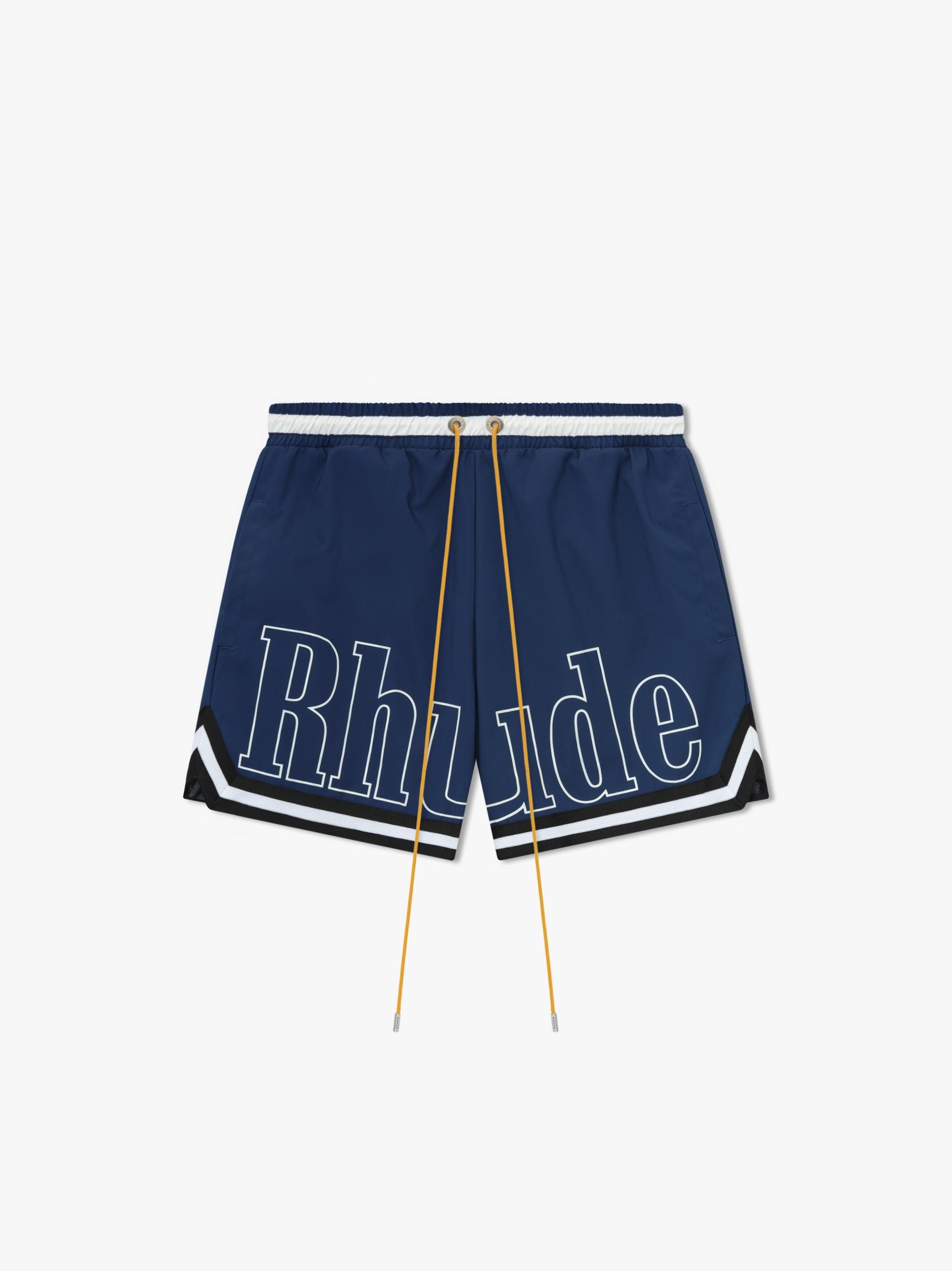 RHUDE MEN'S BASKETBALL LOGO SWIM SHORT