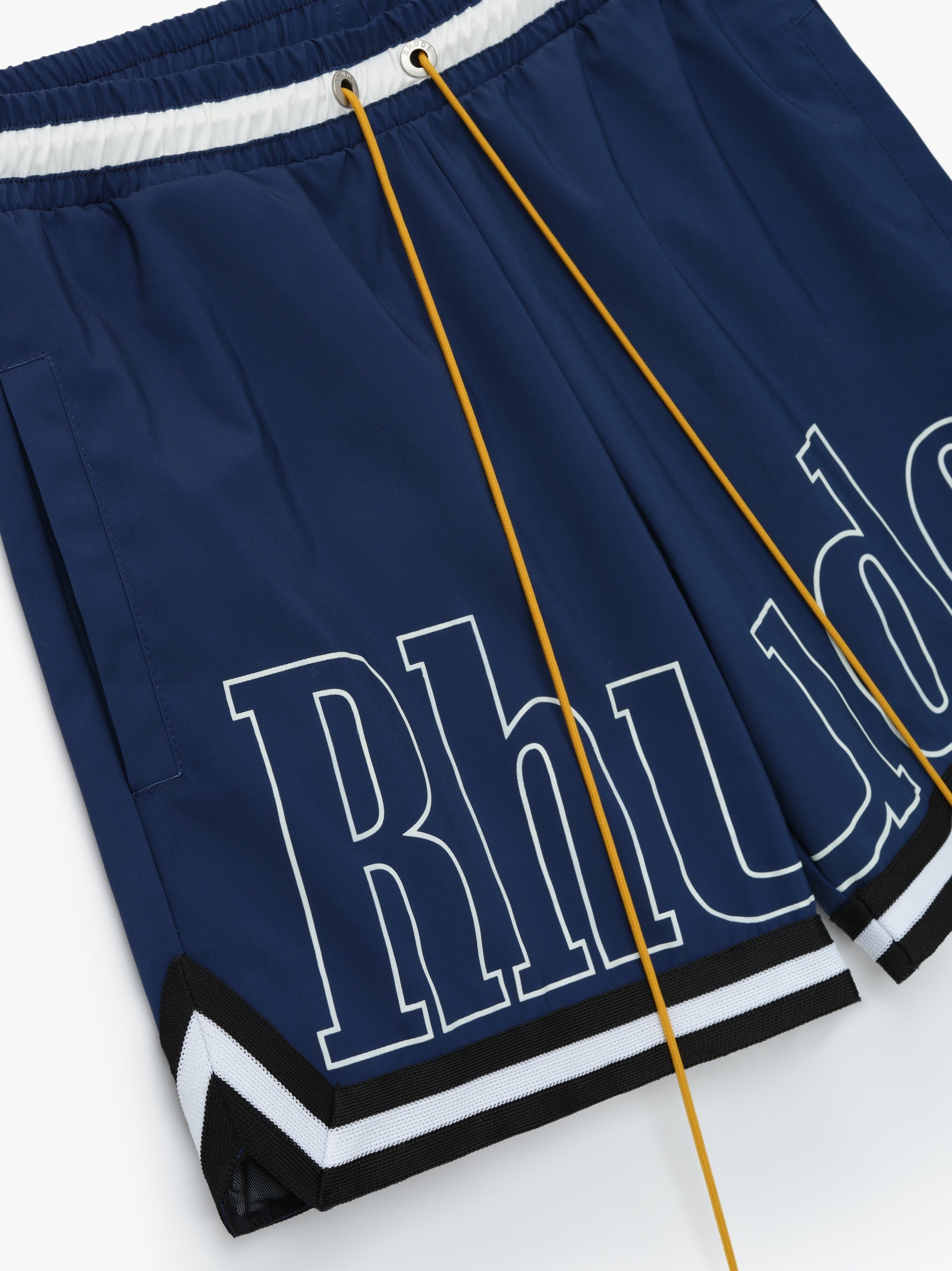 RHUDE MEN'S BASKETBALL LOGO SWIM SHORT NWT