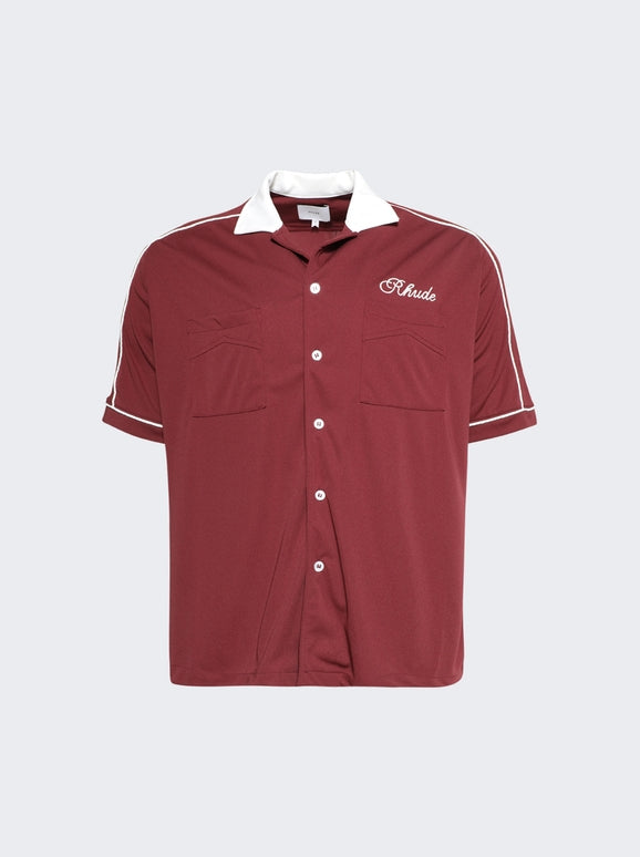 RHUDE MEN'S MONT-BLANC BOWLING SHIRT
