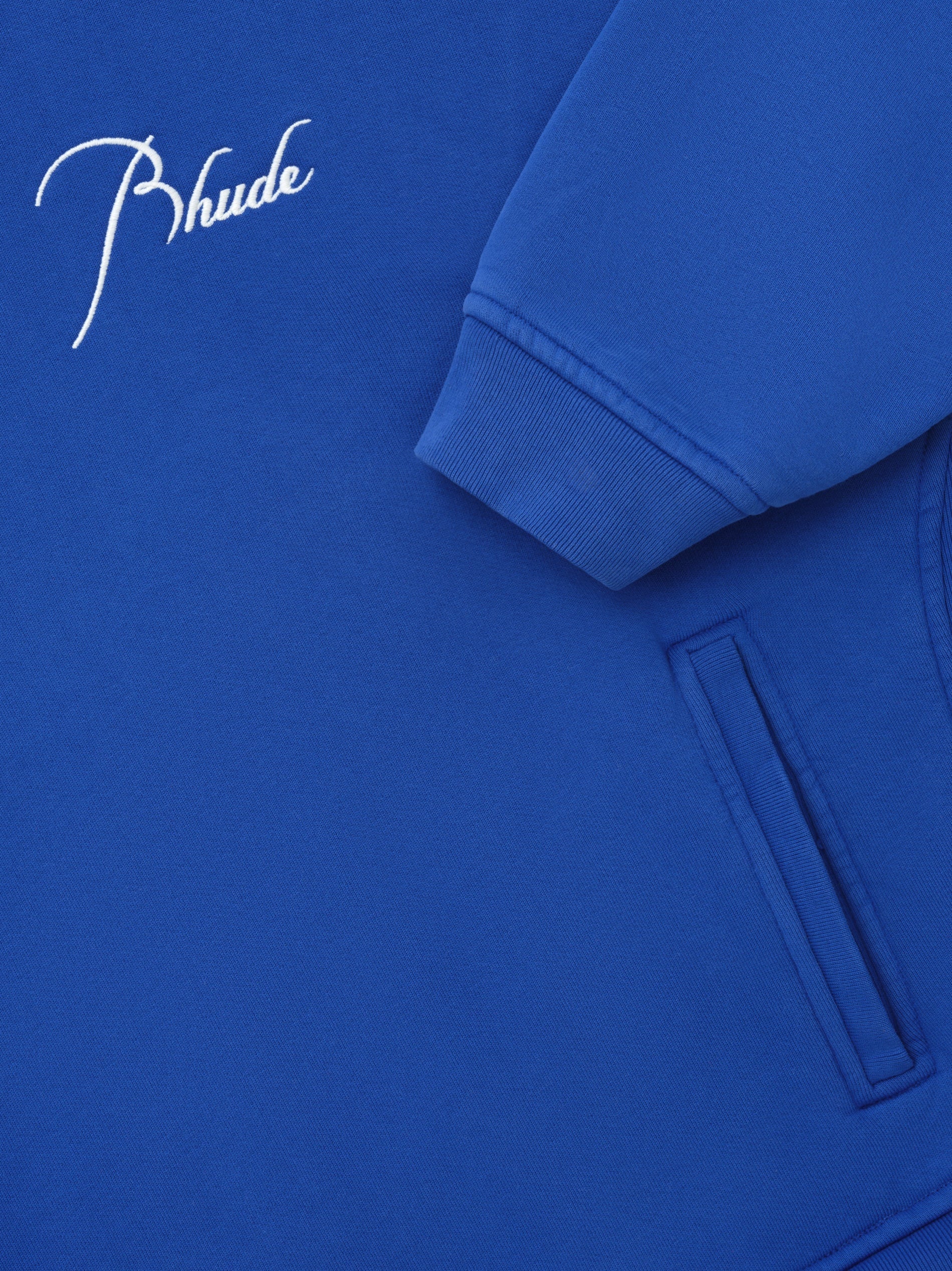 RHUDE MEN'S CREWNECK VTG COBALT BLUE NWT