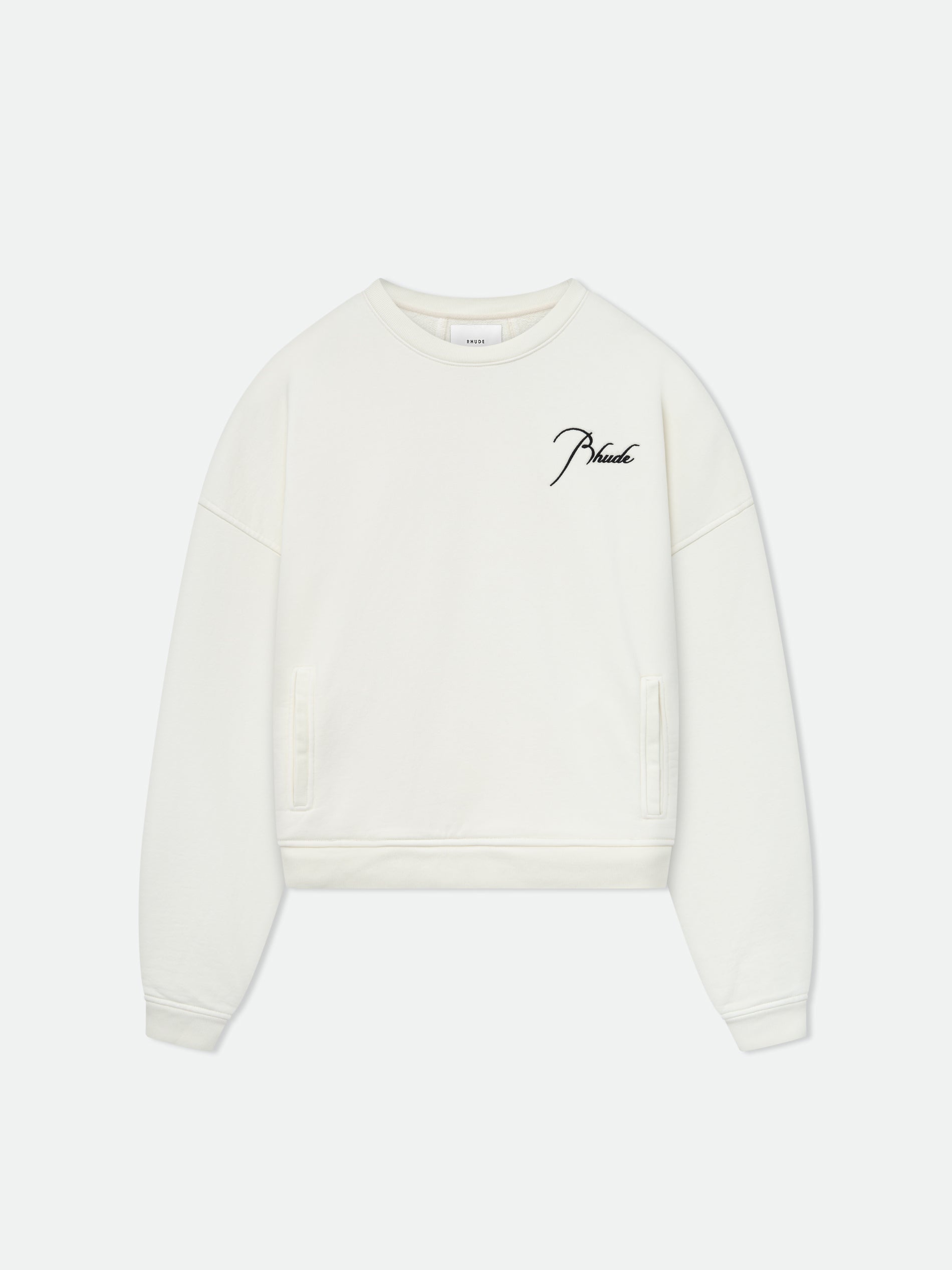 RHUDE MEN'S CREWNECK VTG WHITE