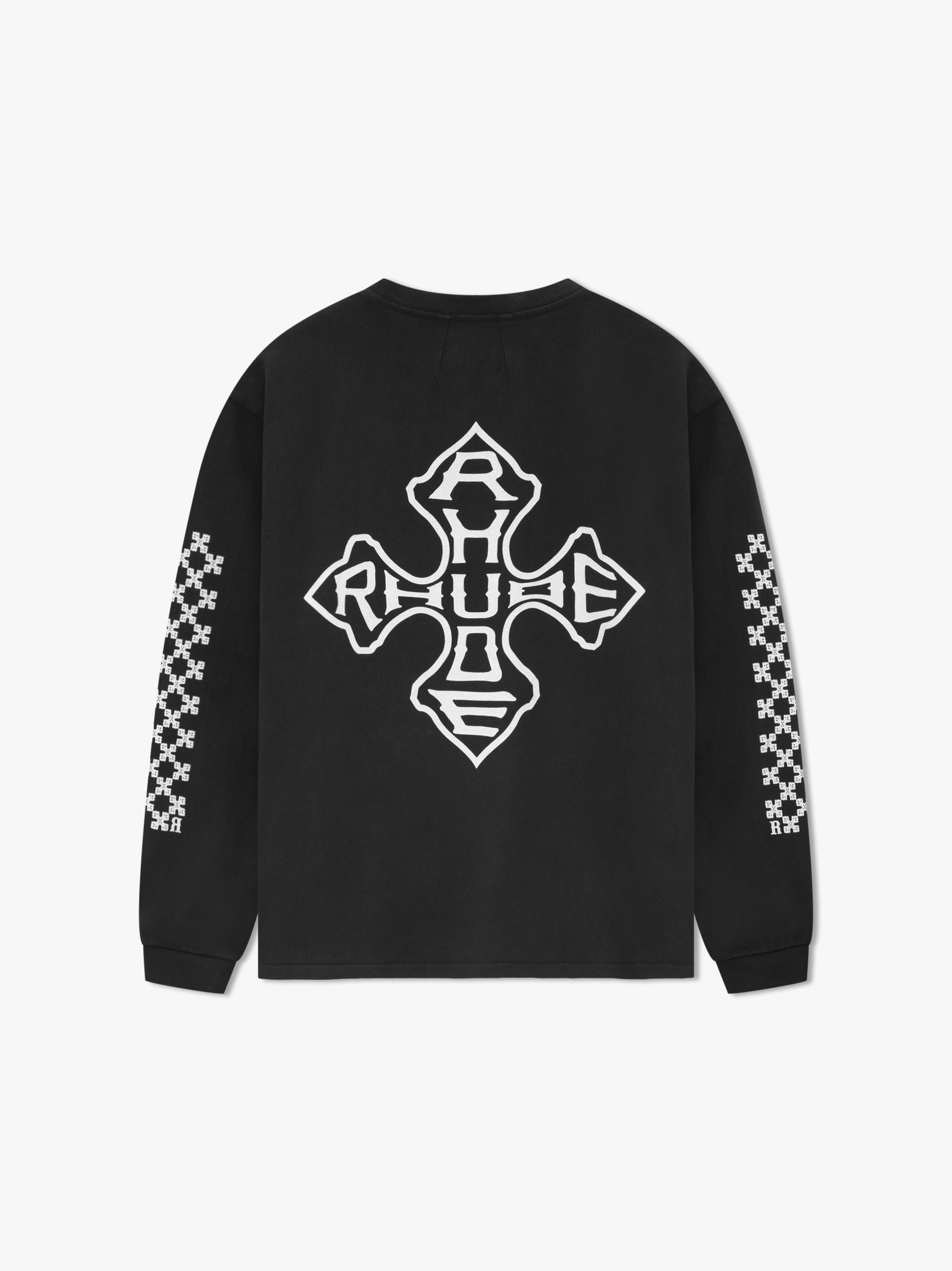 RHUDE MEN'S CROSS LS TEE NWT