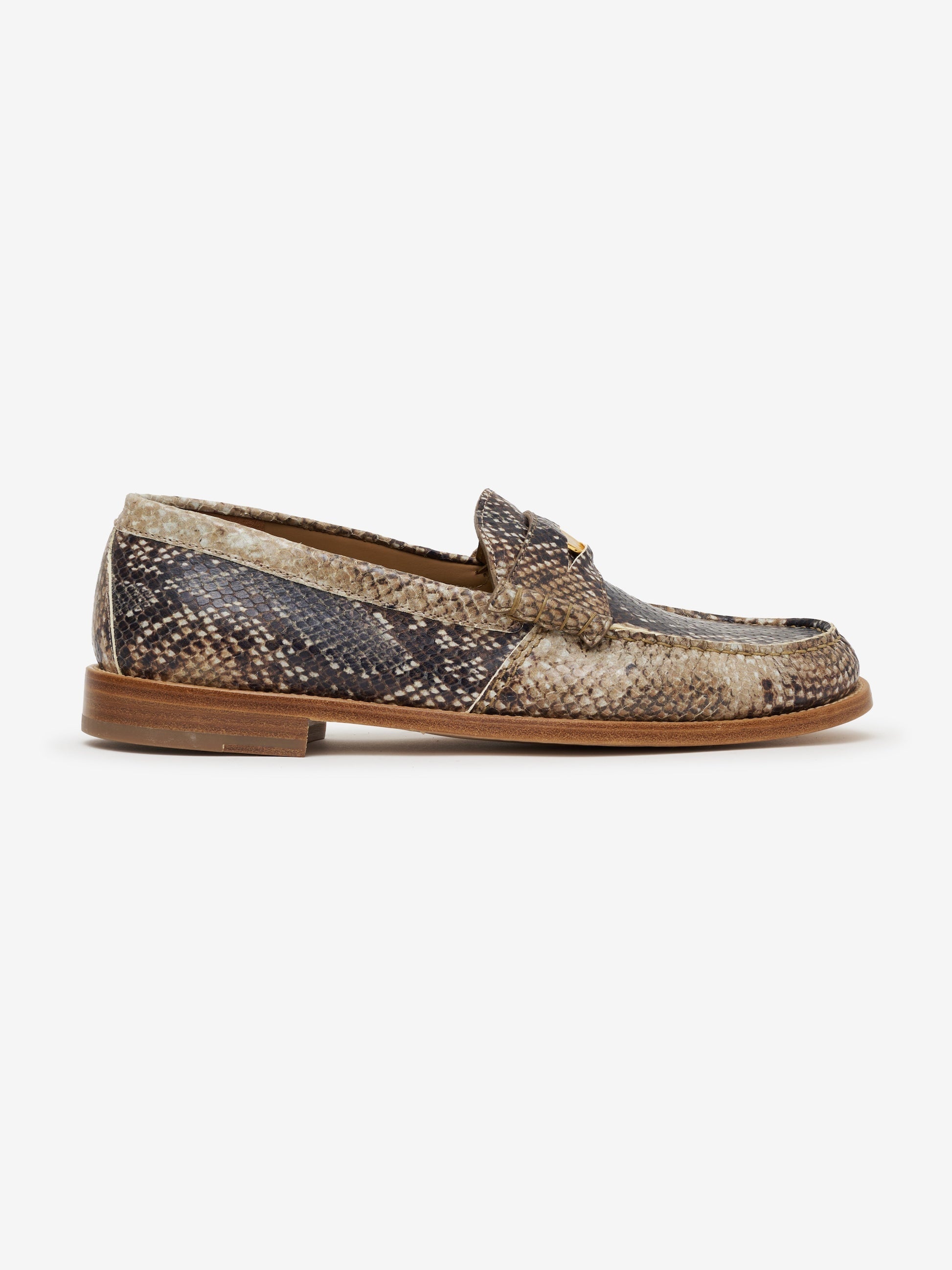 RHUDE MEN'S SNAKE PENNY LOAFER