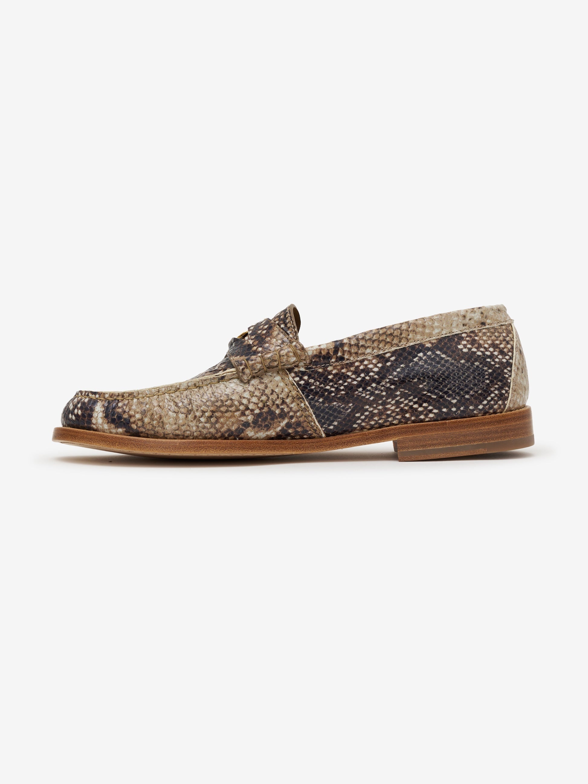 RHUDE MEN'S SNAKE PENNY LOAFER