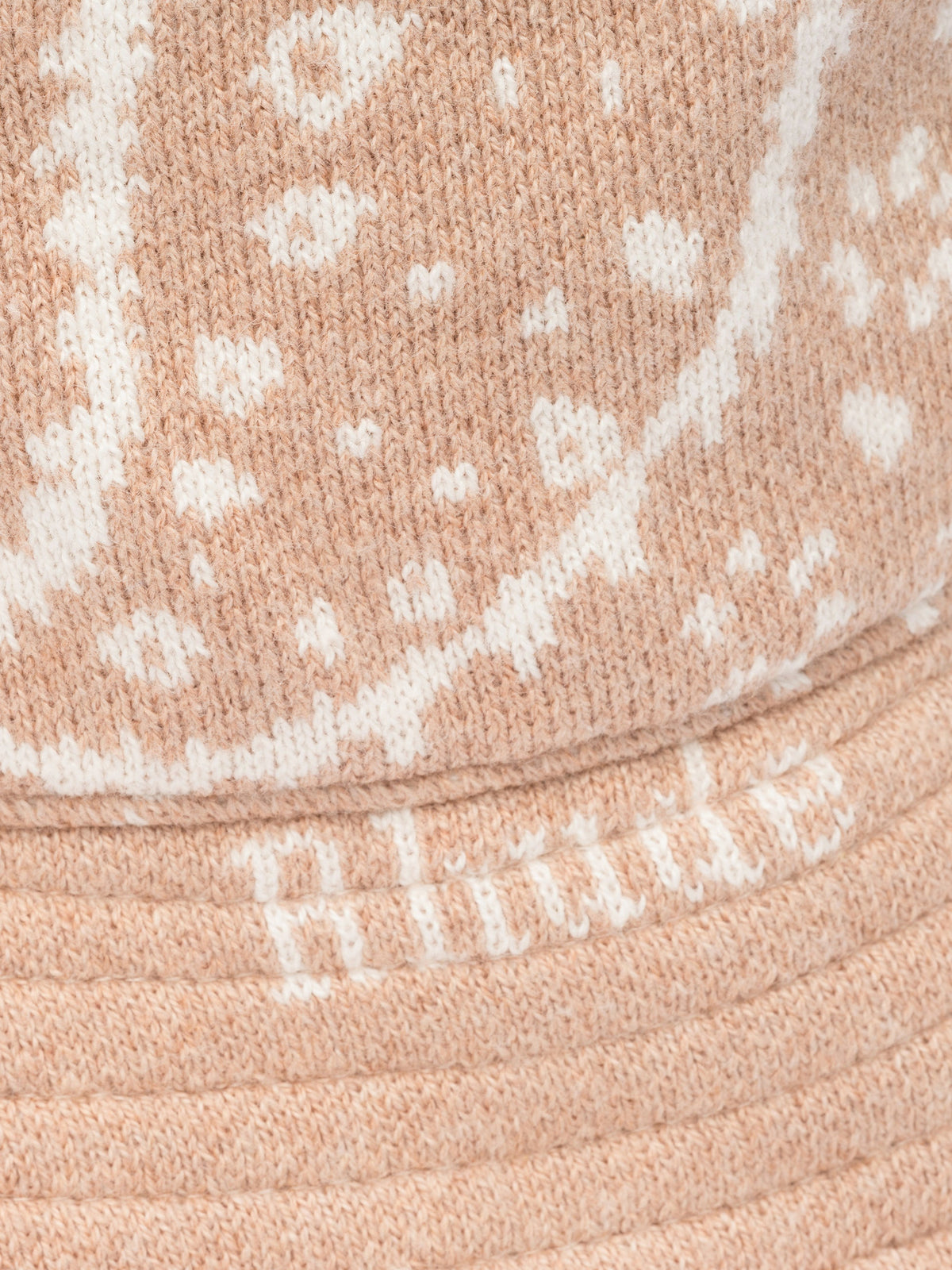 RHUDE MEN'S BEIGE CASHMERE KNIT BUCKET HAT