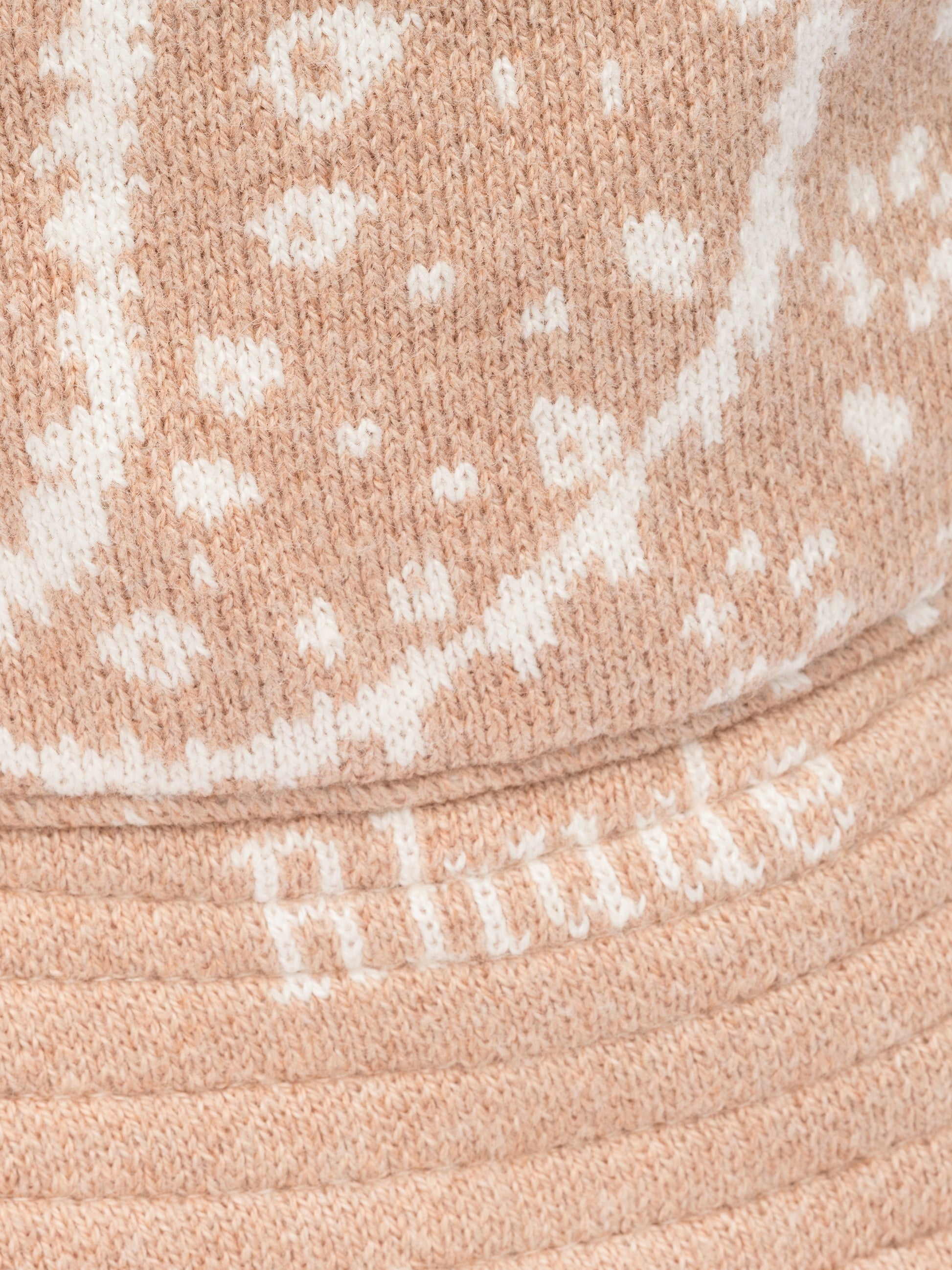 RHUDE MEN'S BEIGE CASHMERE KNIT BUCKET HAT