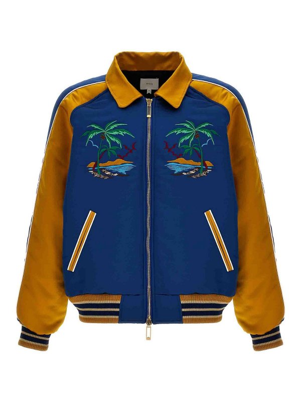 RHUDE MEN'S PALM EAGLES SOUVENIER JACKET NWT