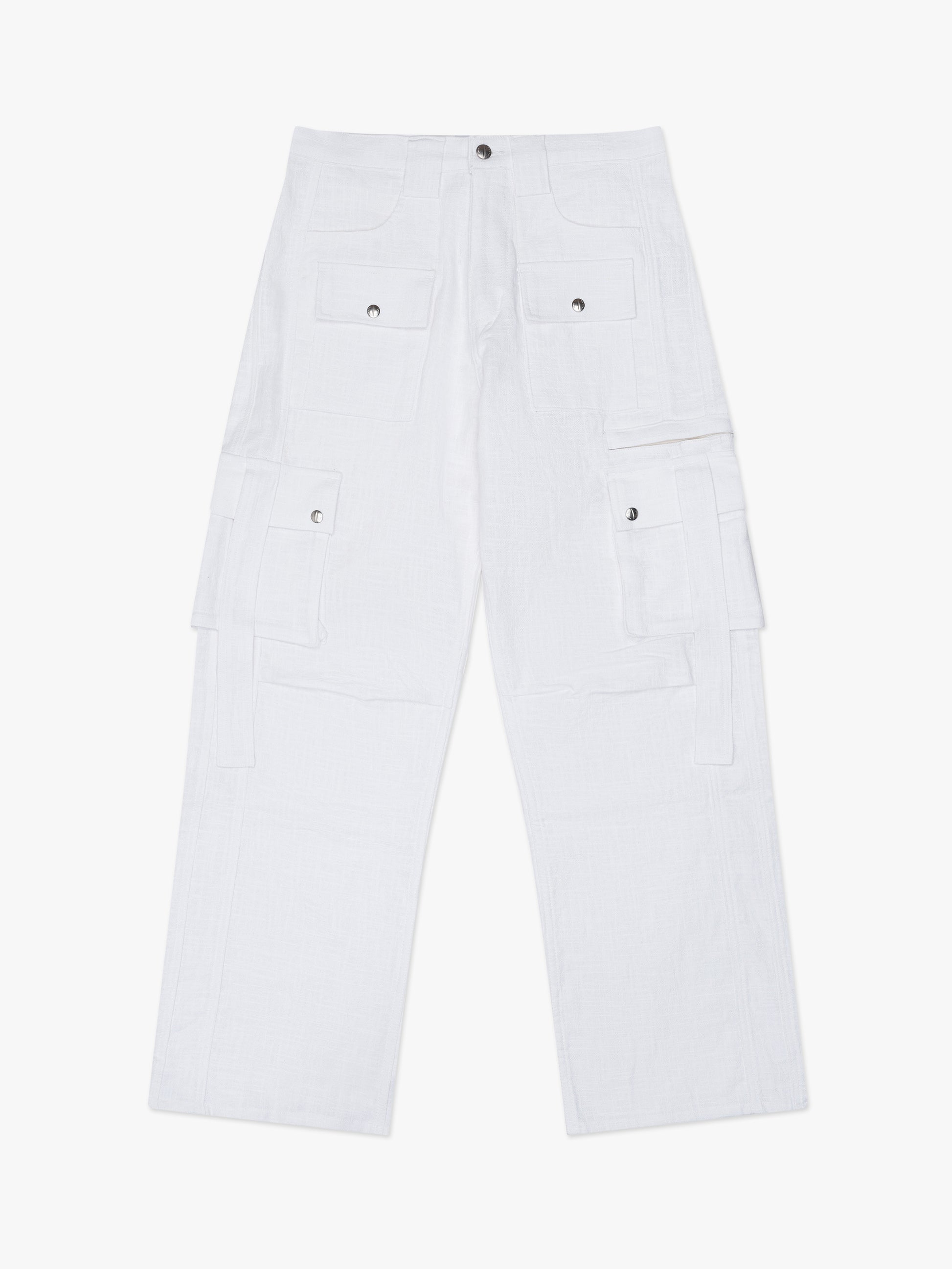 RHUDE MEN'S AMARO LINEN CARGOS