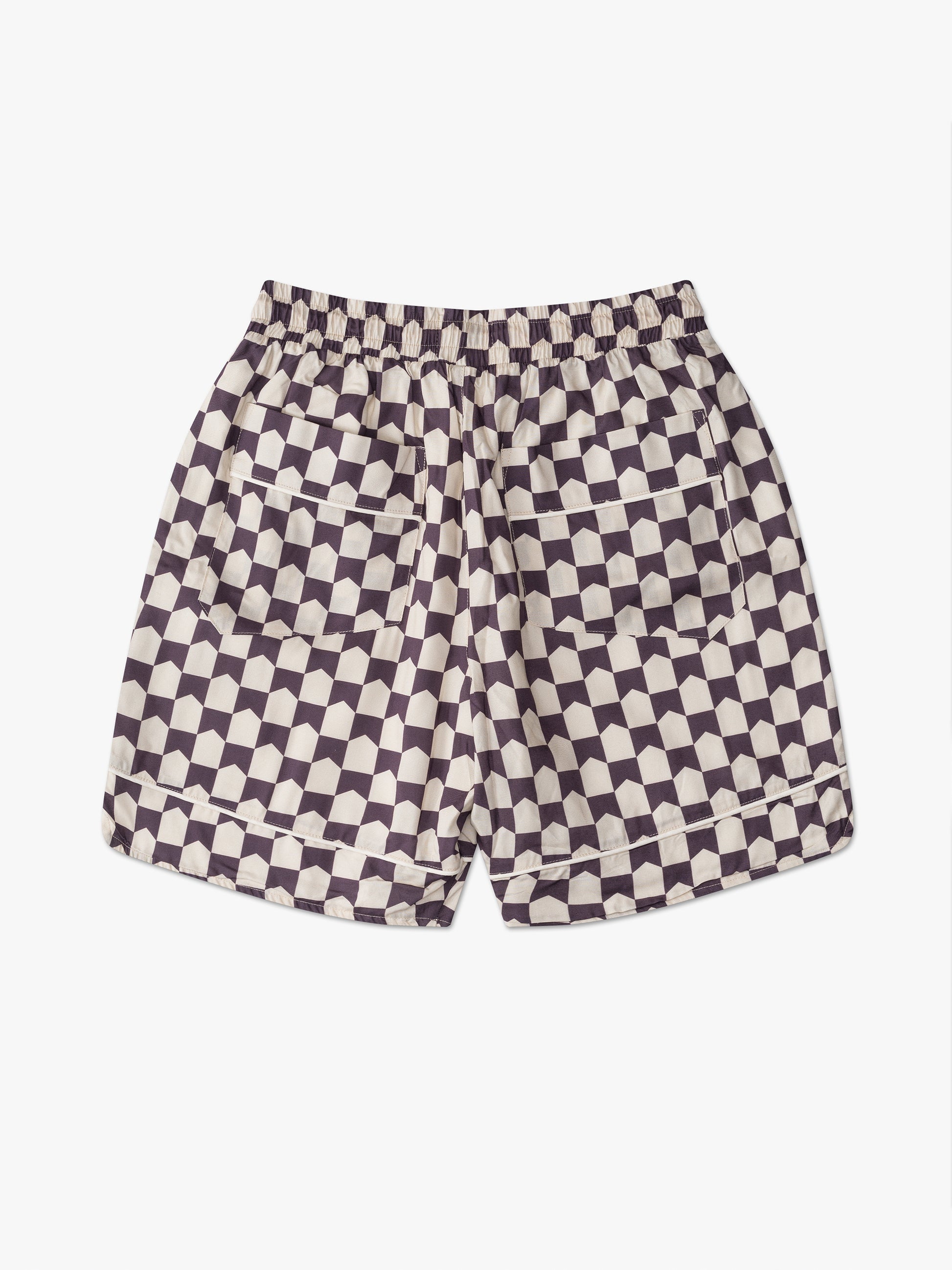 RHUDE MEN'S CHECKERED PJ SHORT