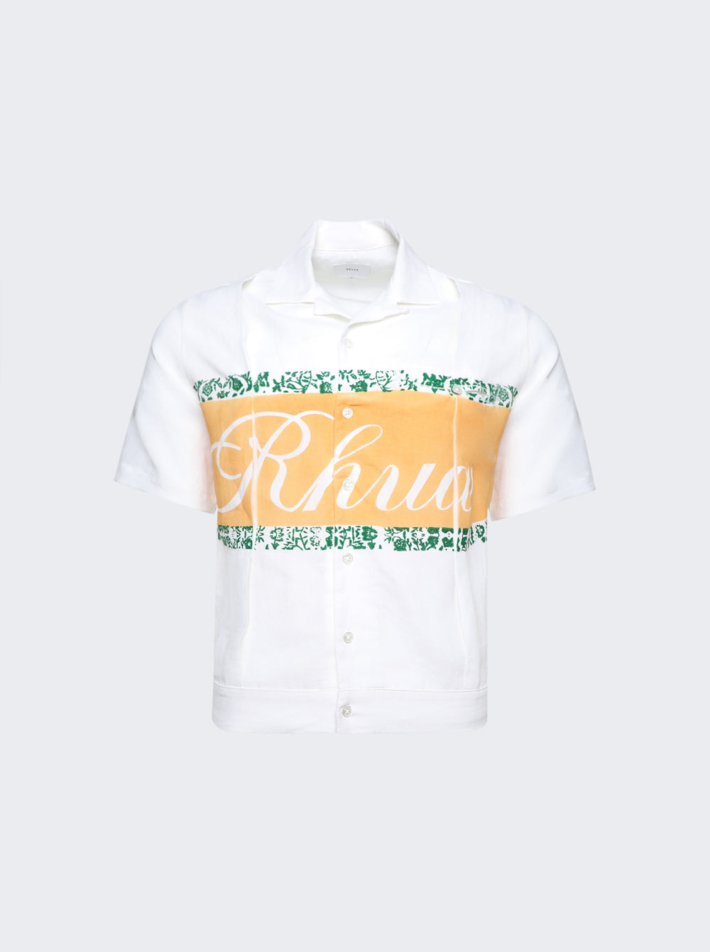 RHUDE MEN'S LINEN CUBAN SHIRT