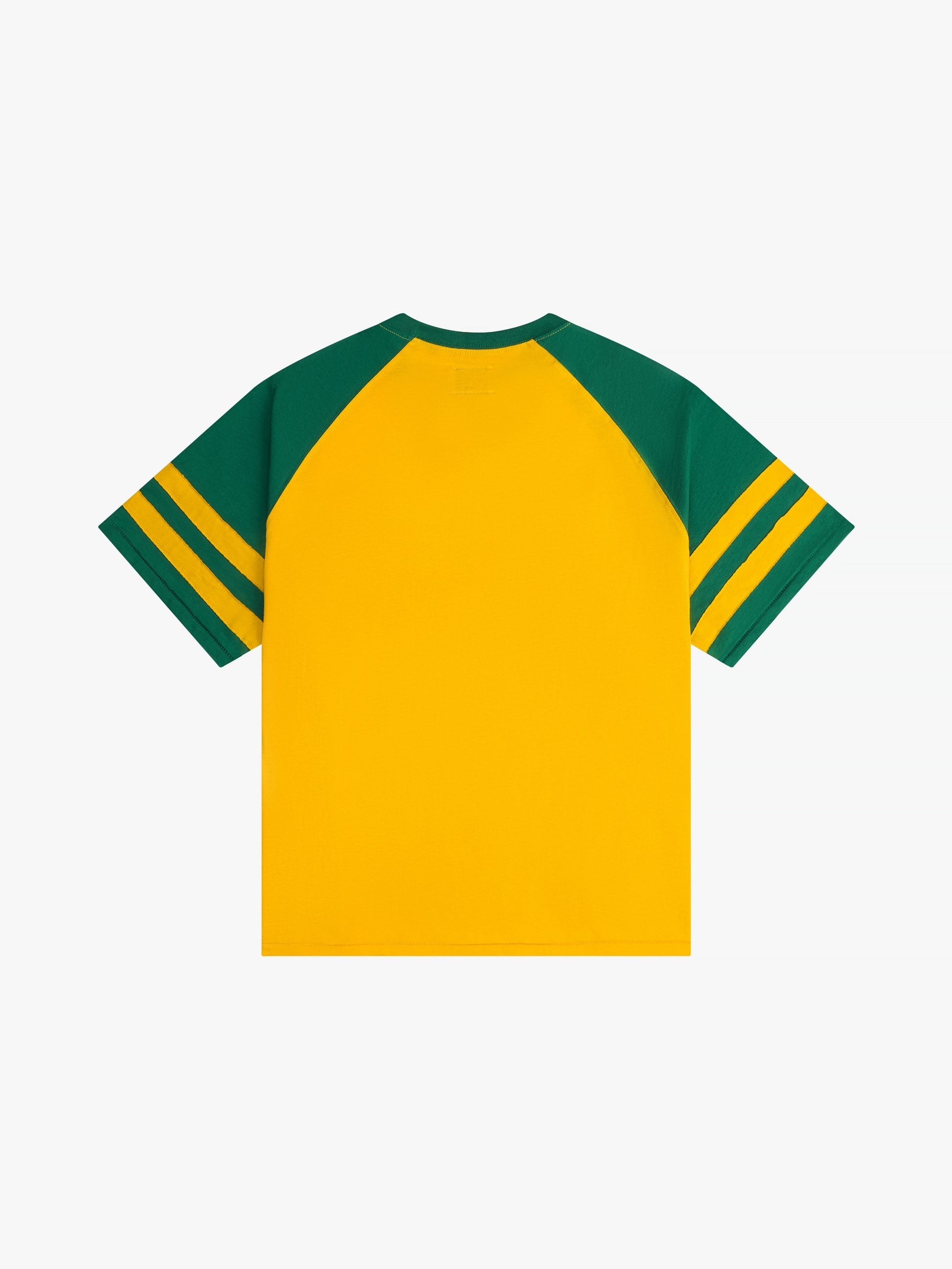 RHUDE MEN'S YELLOW GREEN SHORT SLEEVE TEE
