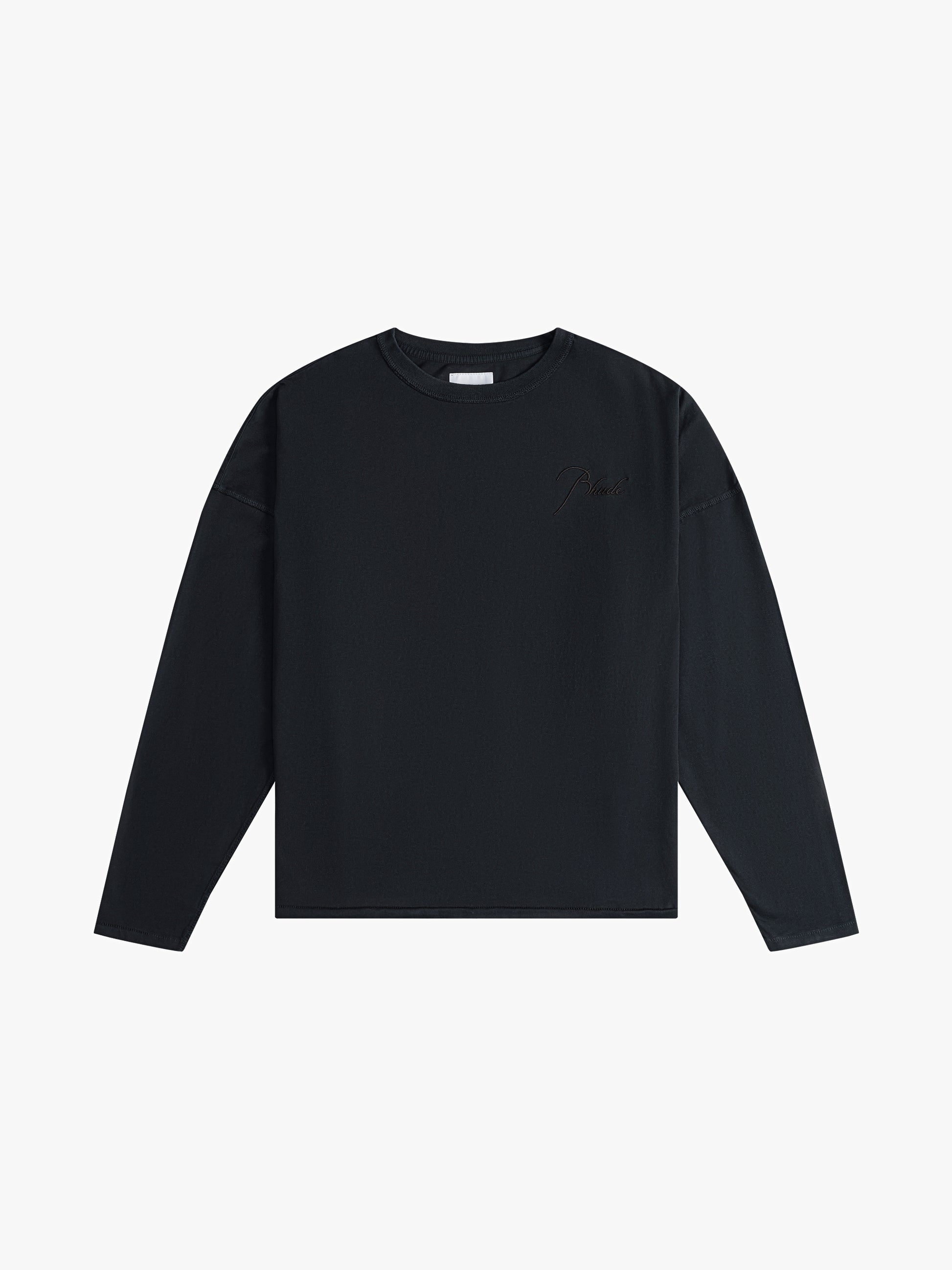 RHUDE MEN'S LS REVERSE TEE CO NWT