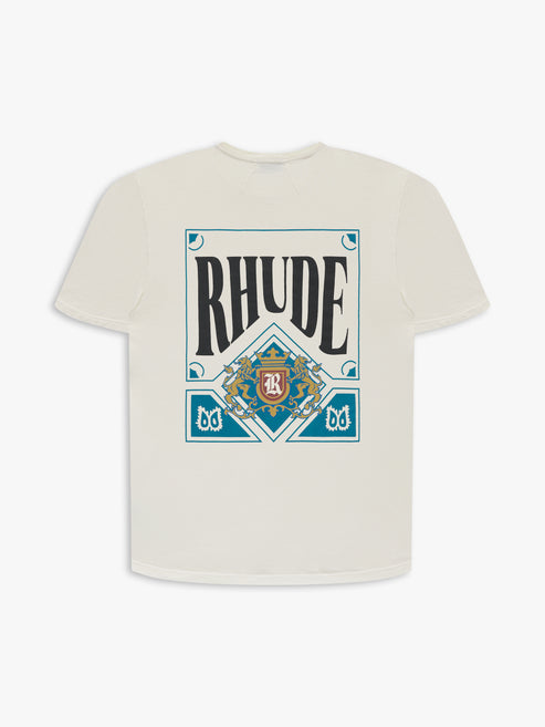 RHUDE MEN'S CARD TEE NWT